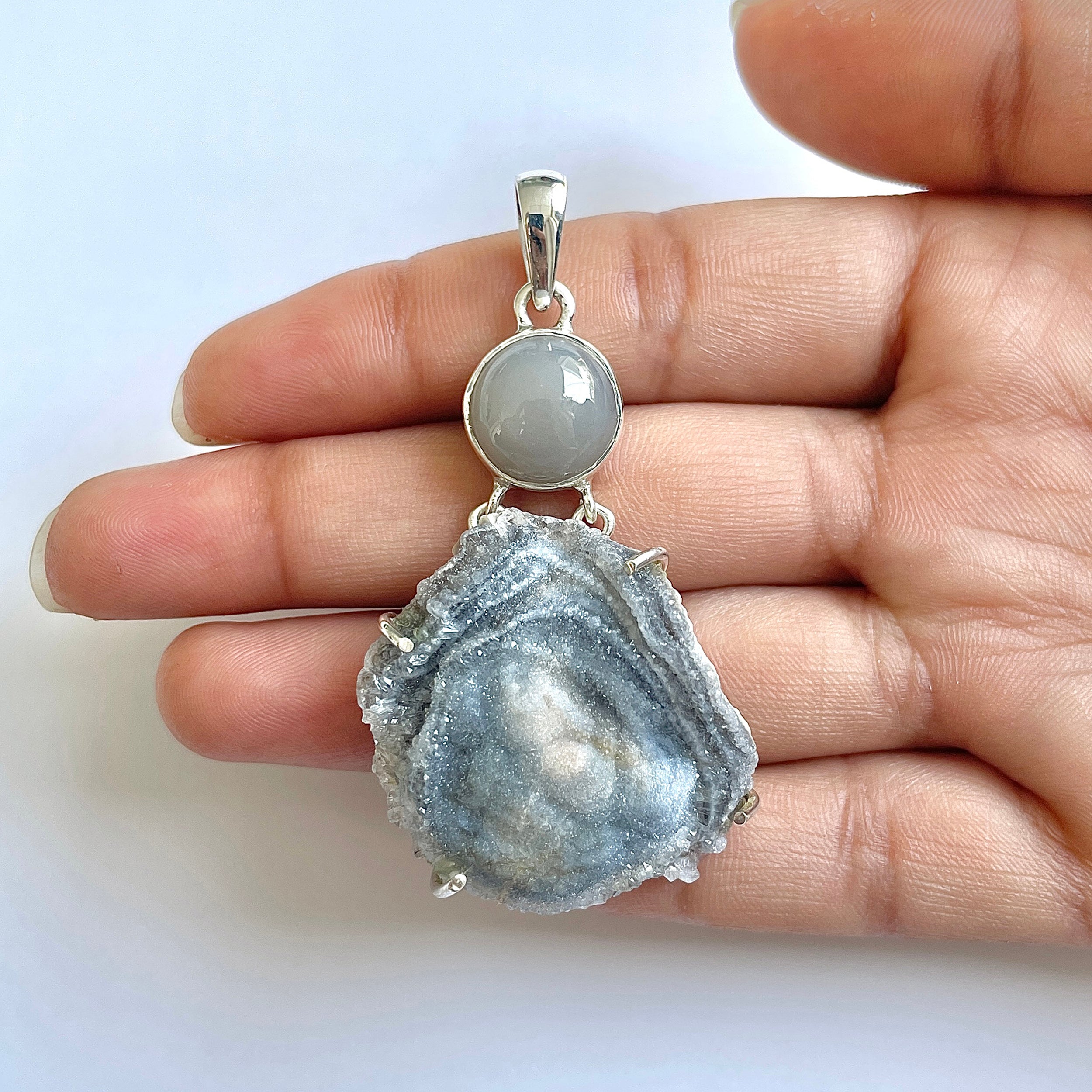 Desert Druzy Pendant-(DDZ-1-46)