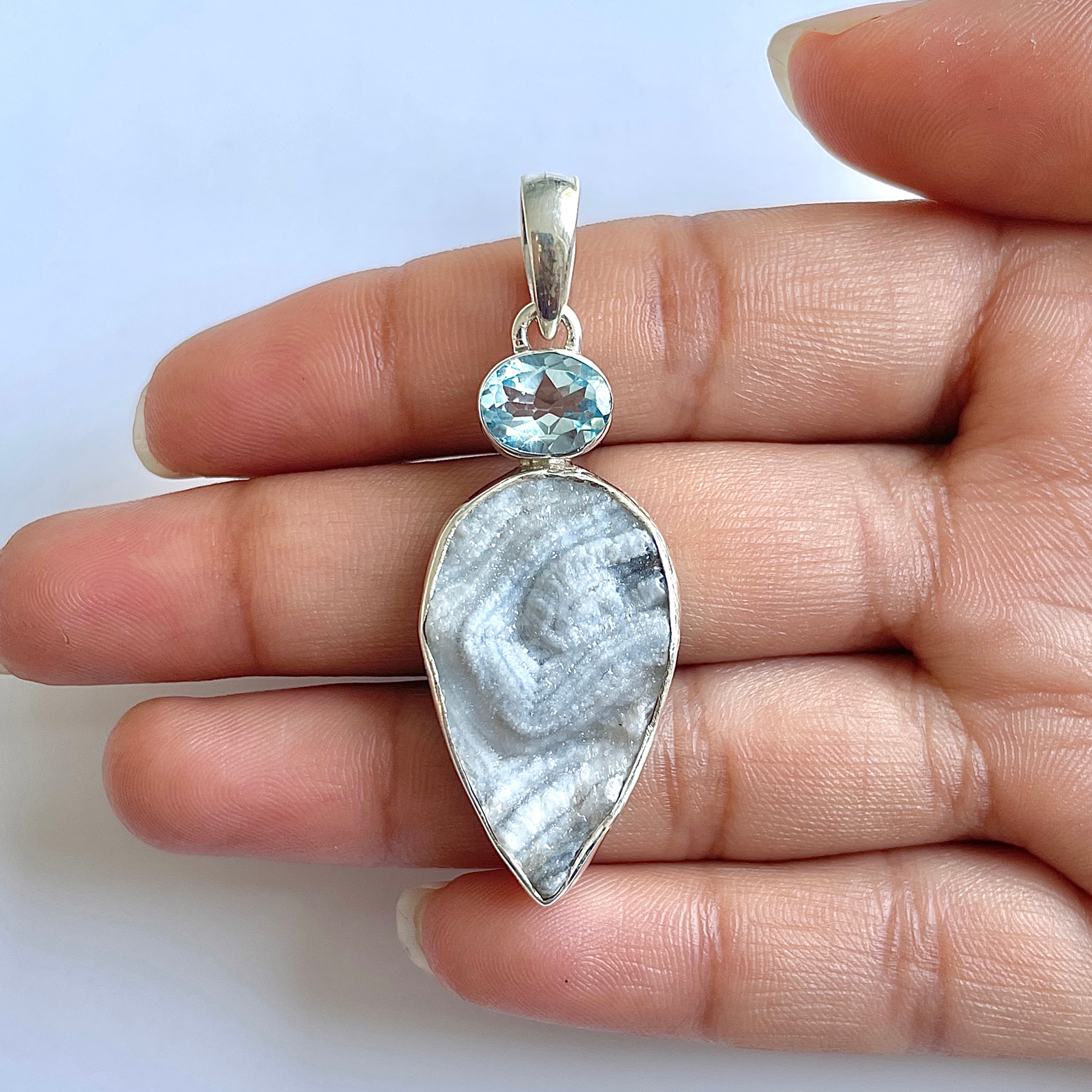 Desert Druzy Pendant-(DDZ-1-47)