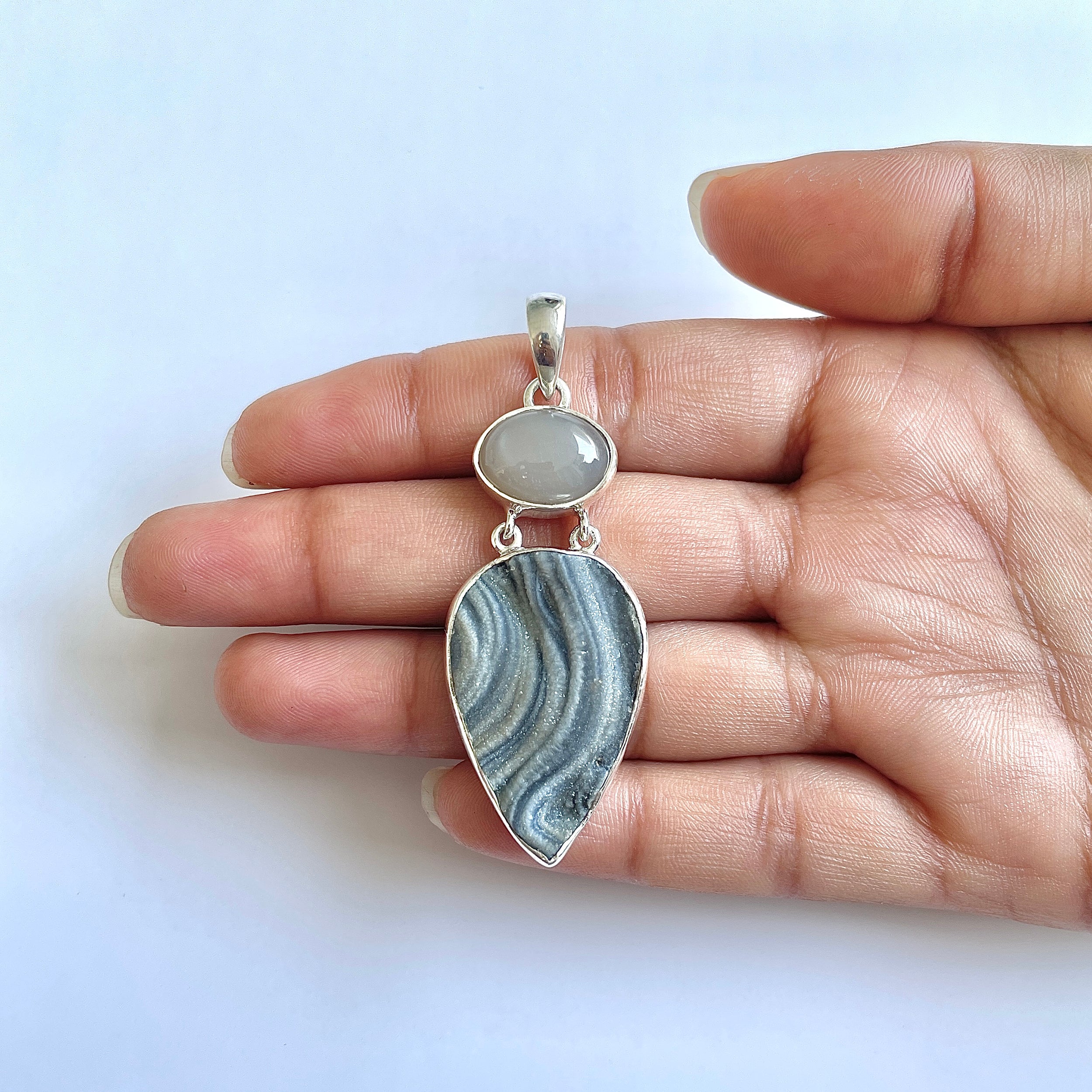 Desert Druzy Pendant-(DDZ-1-49)