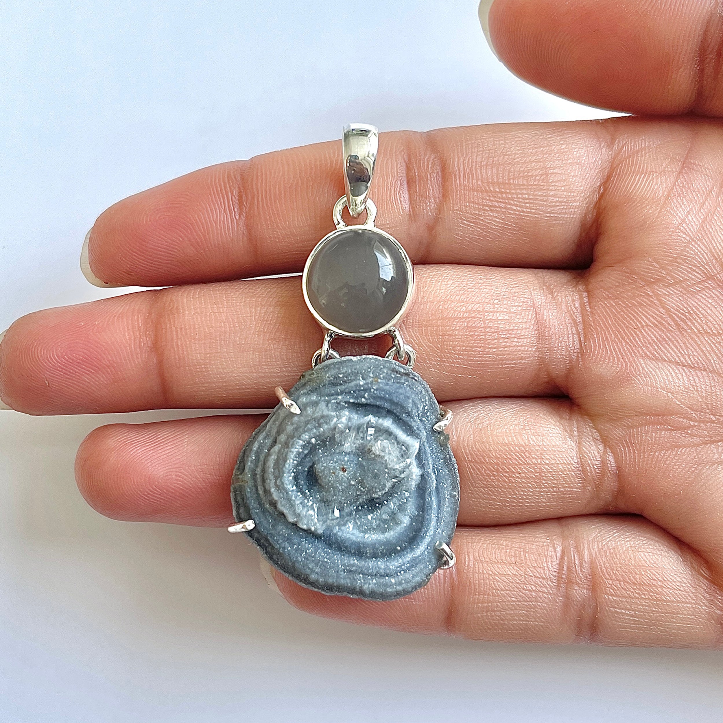 Desert Druzy Pendant-(DDZ-1-50)