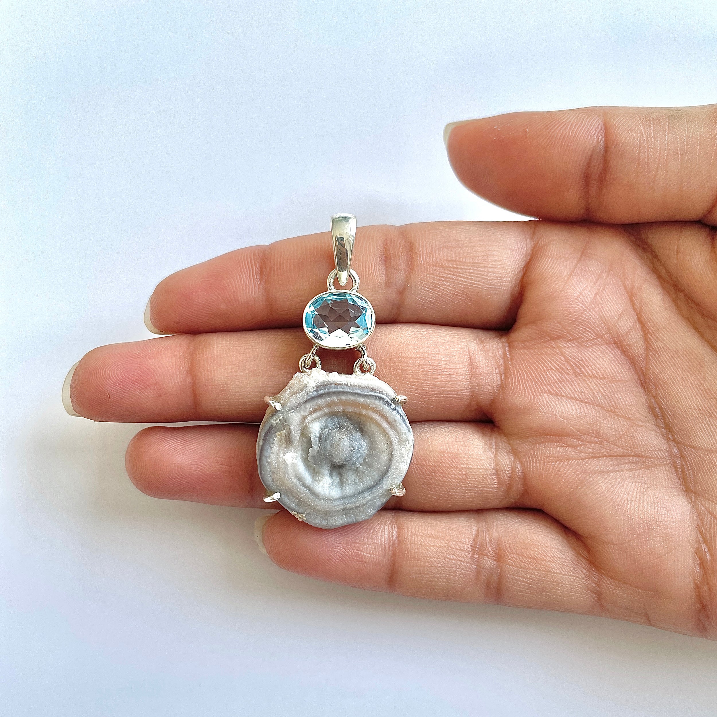 Desert Druzy Pendant-(DDZ-1-52)