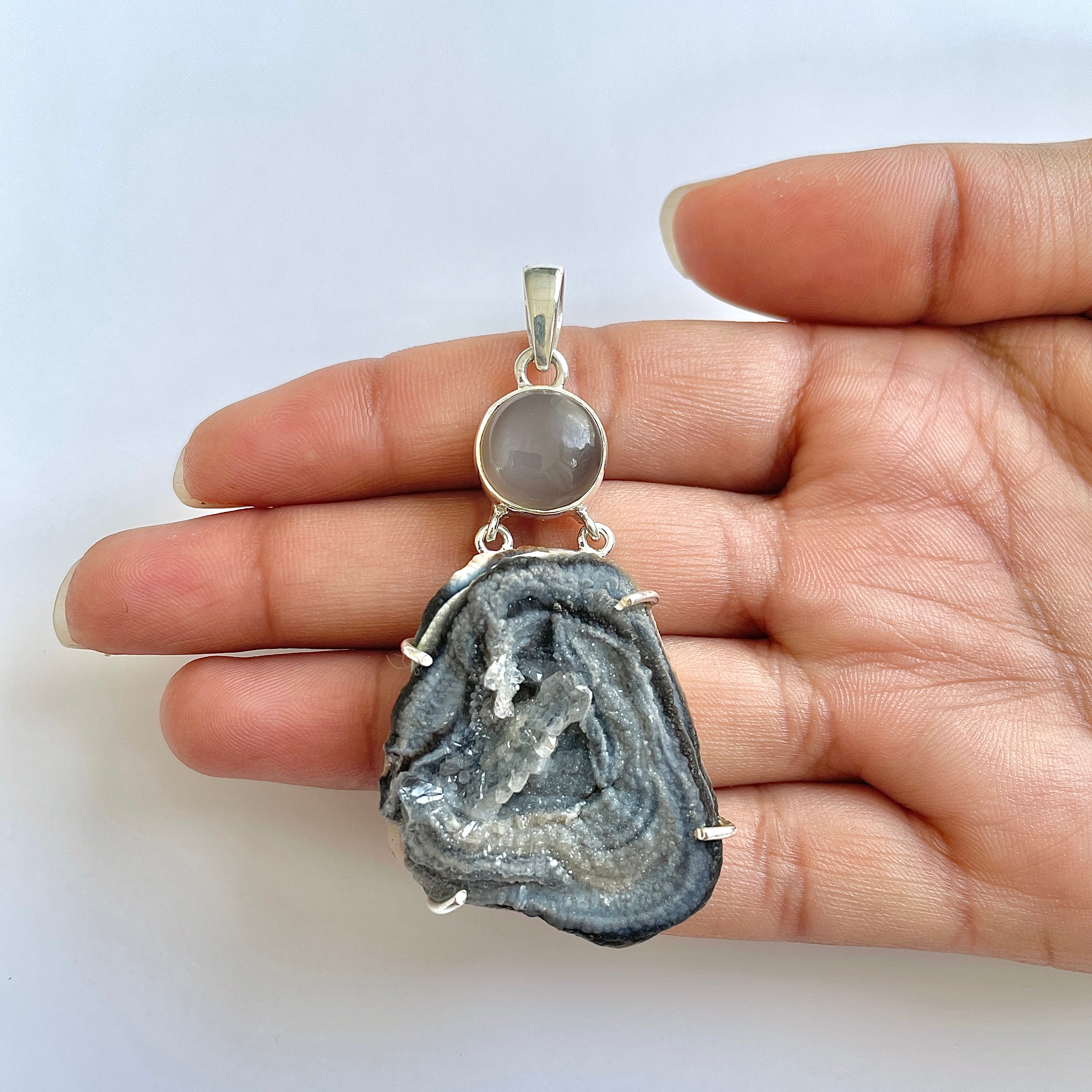 Desert Druzy Pendant-(DDZ-1-7)