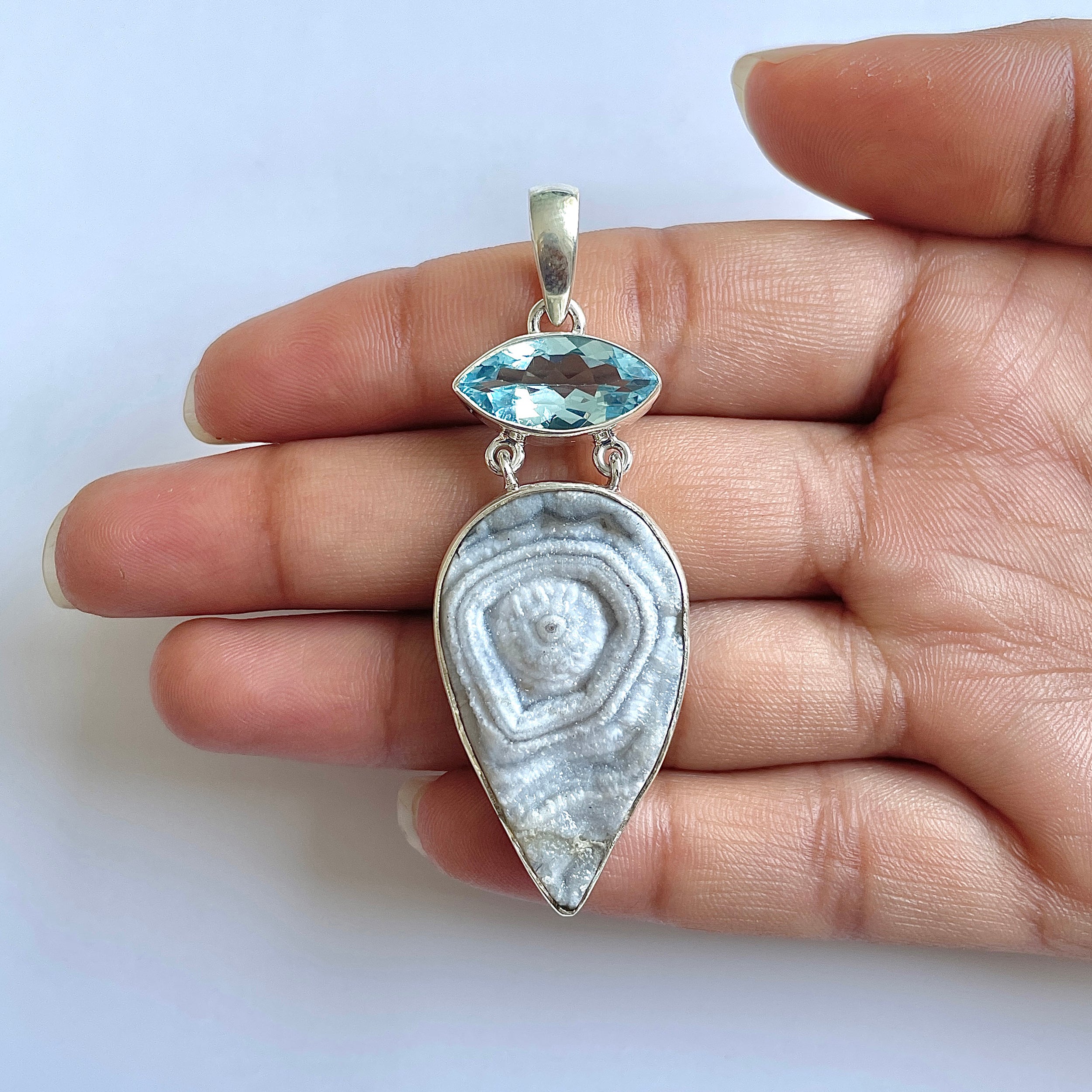 Desert Druzy Pendant-(DDZ-1-8)