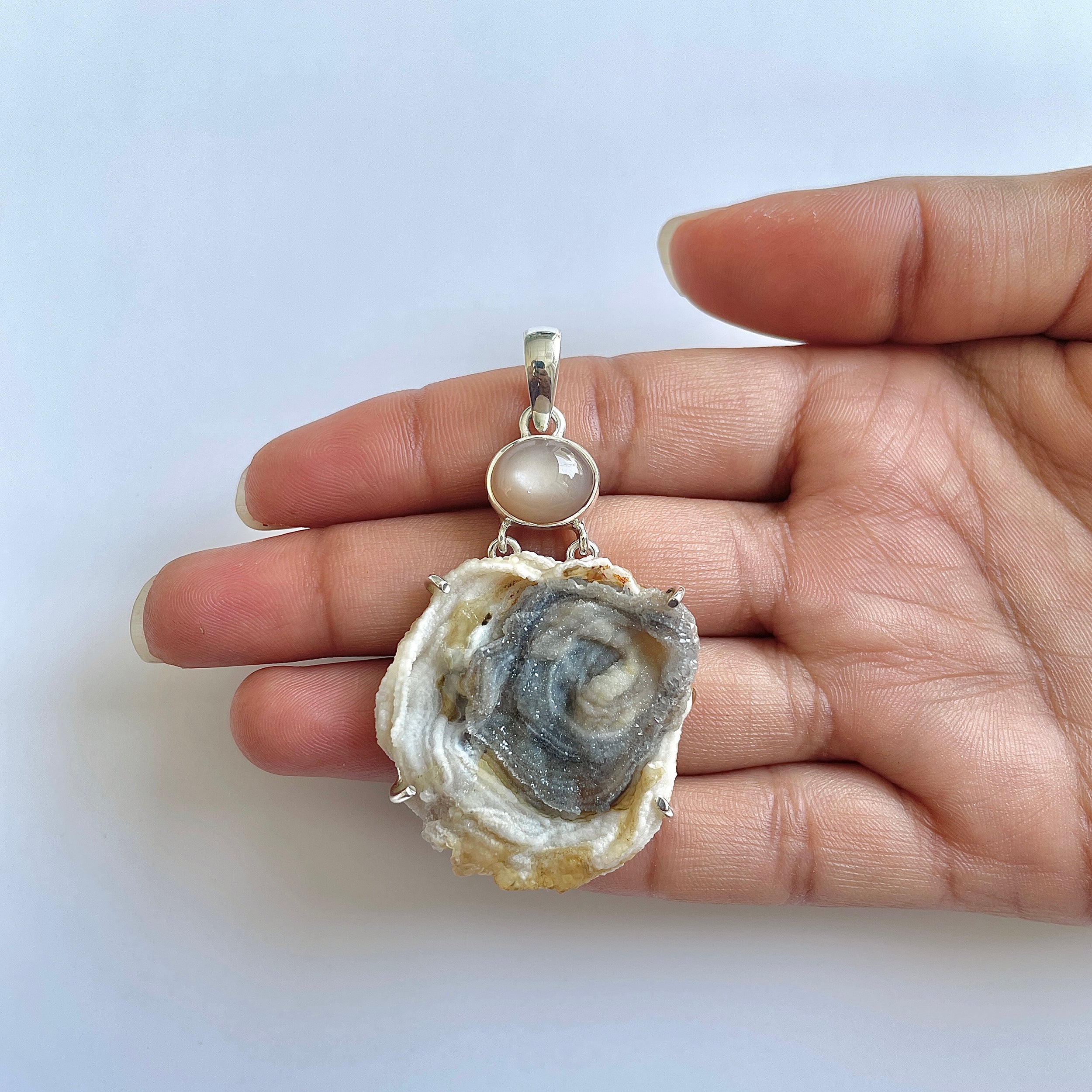 Desert Druzy Pendant-(DDZ-1-9)