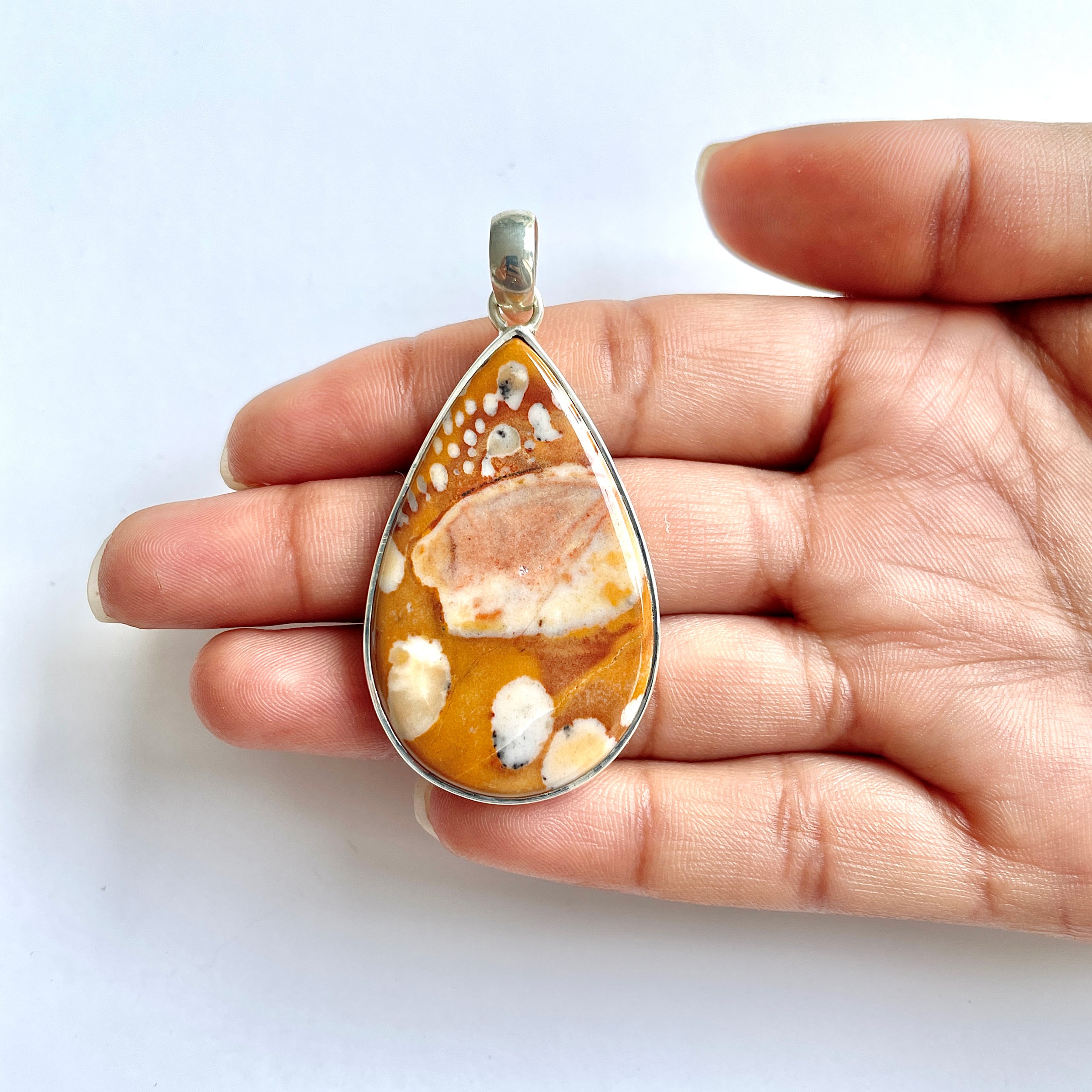 Deerfawn Jasper Pendant-(DFJ-1-12)