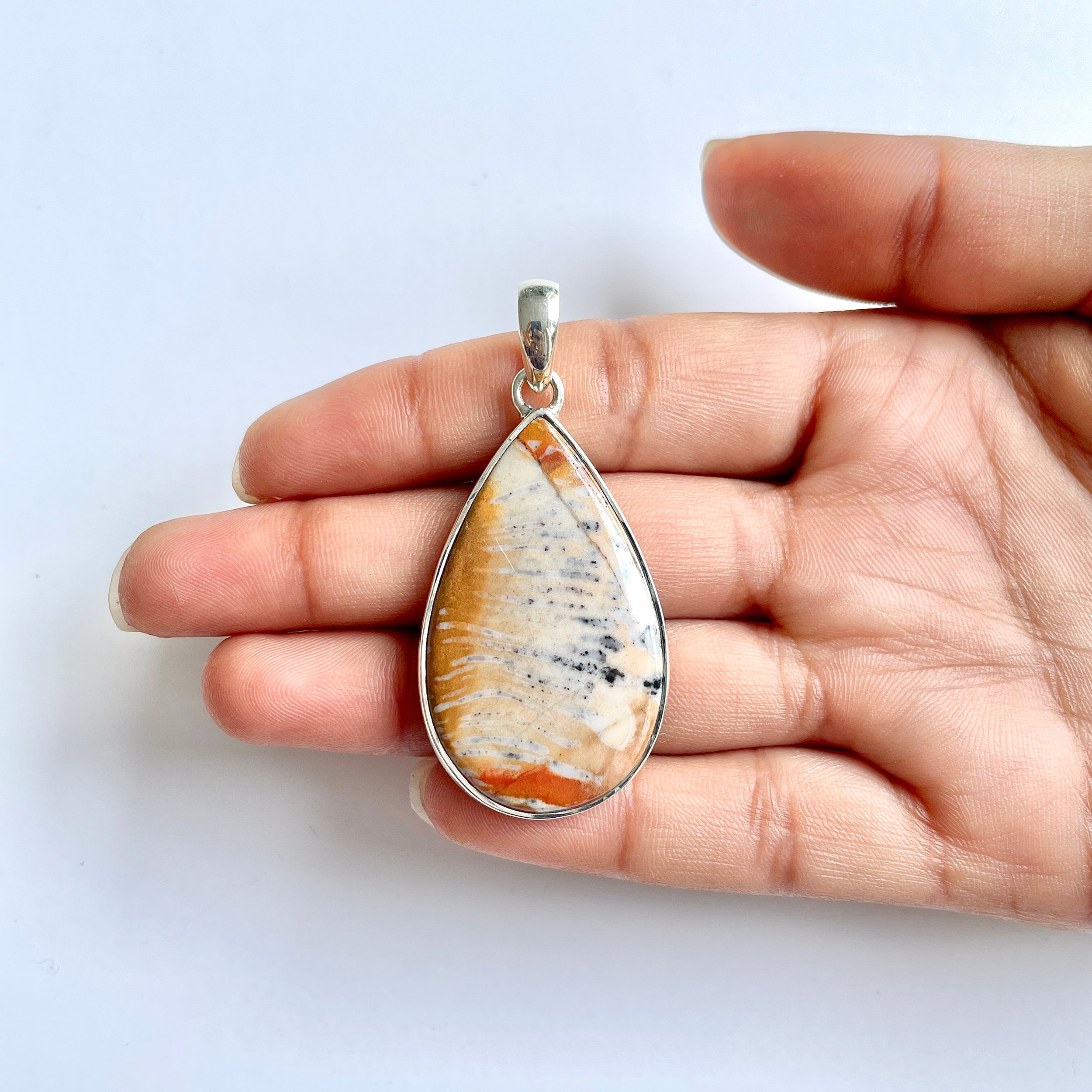 Deerfawn Jasper Pendant-(DFJ-1-18)