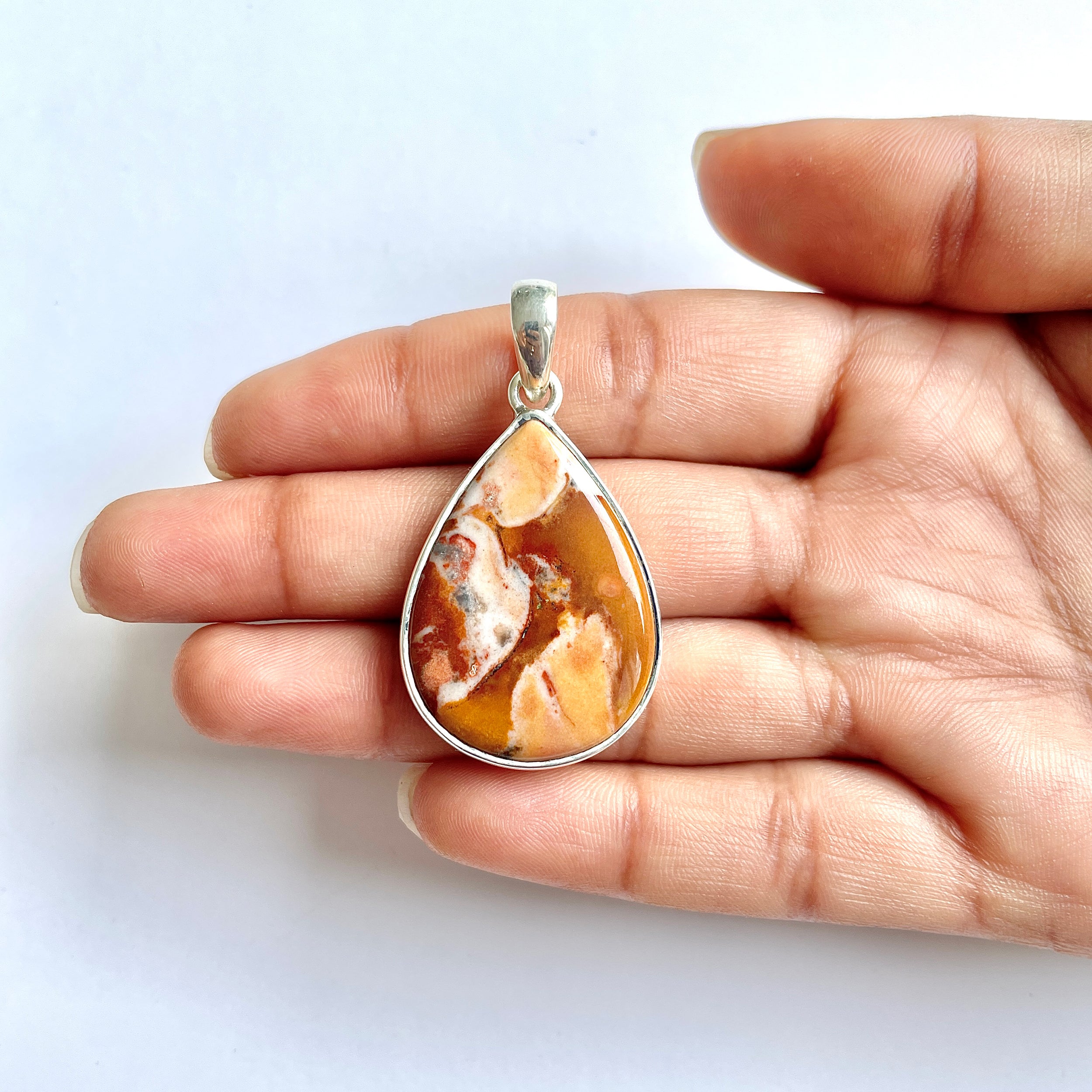 Deerfawn Jasper Pendant-(DFJ-1-19)