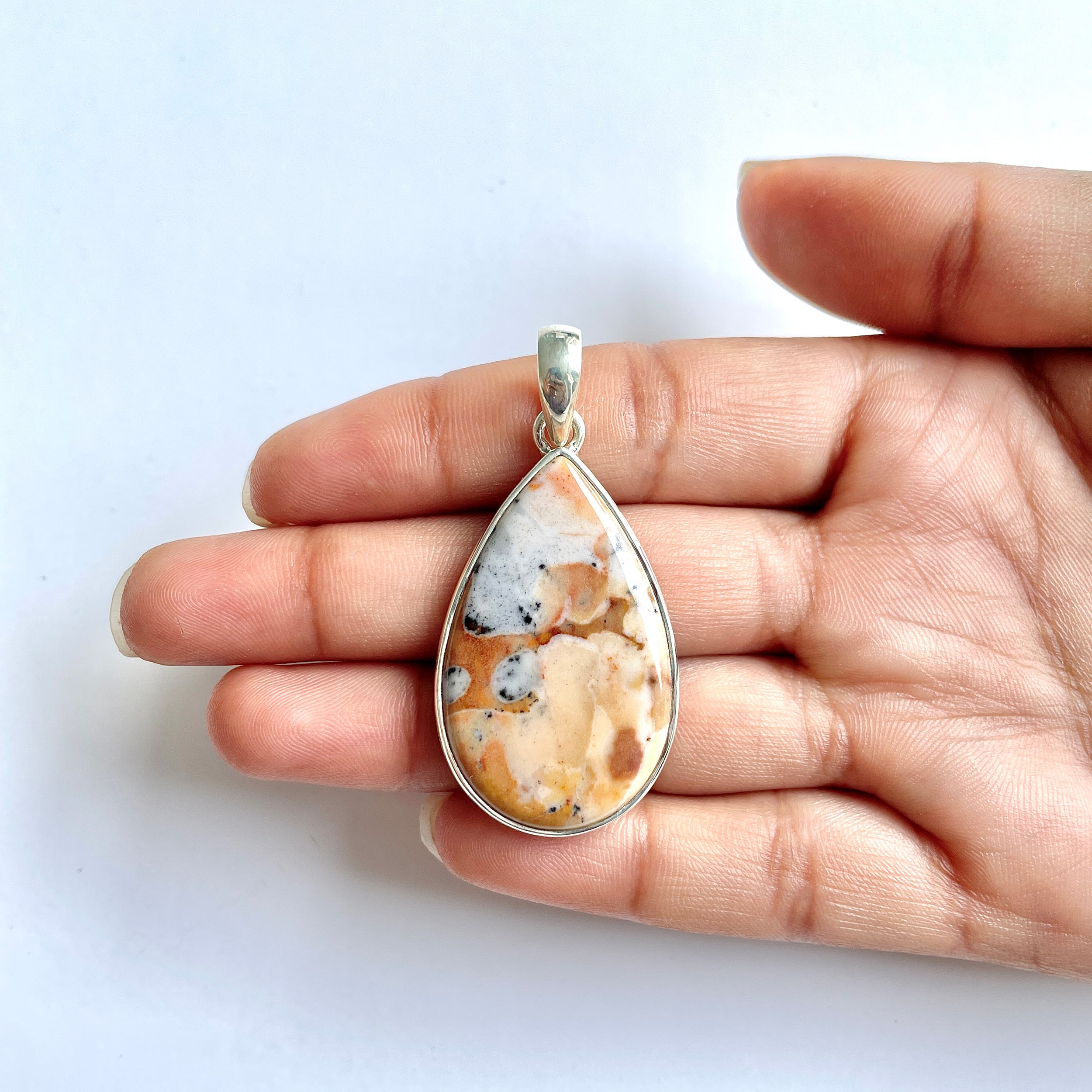 Deerfawn Jasper Pendant-(DFJ-1-2)