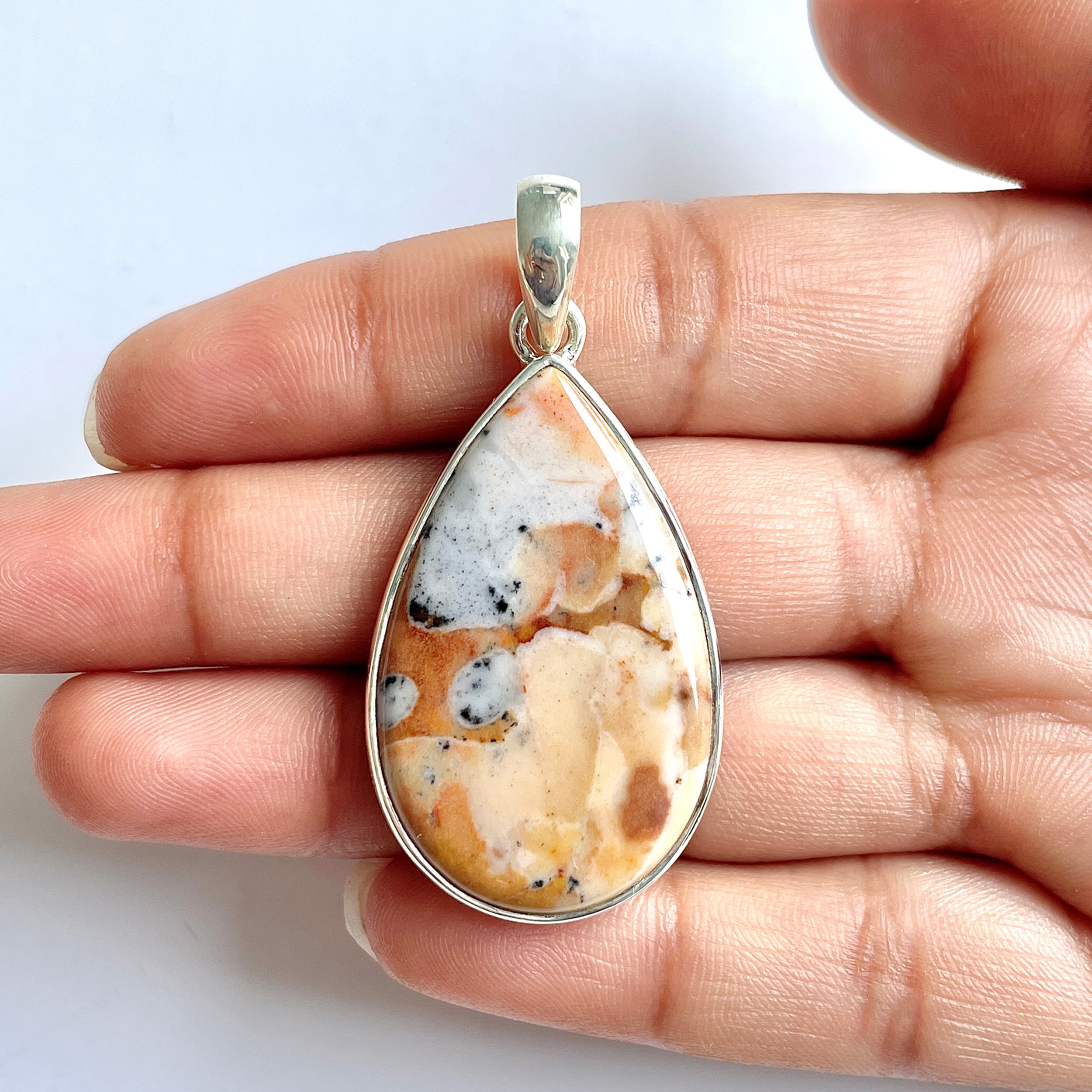 Deerfawn Jasper Pendant-(DFJ-1-2)