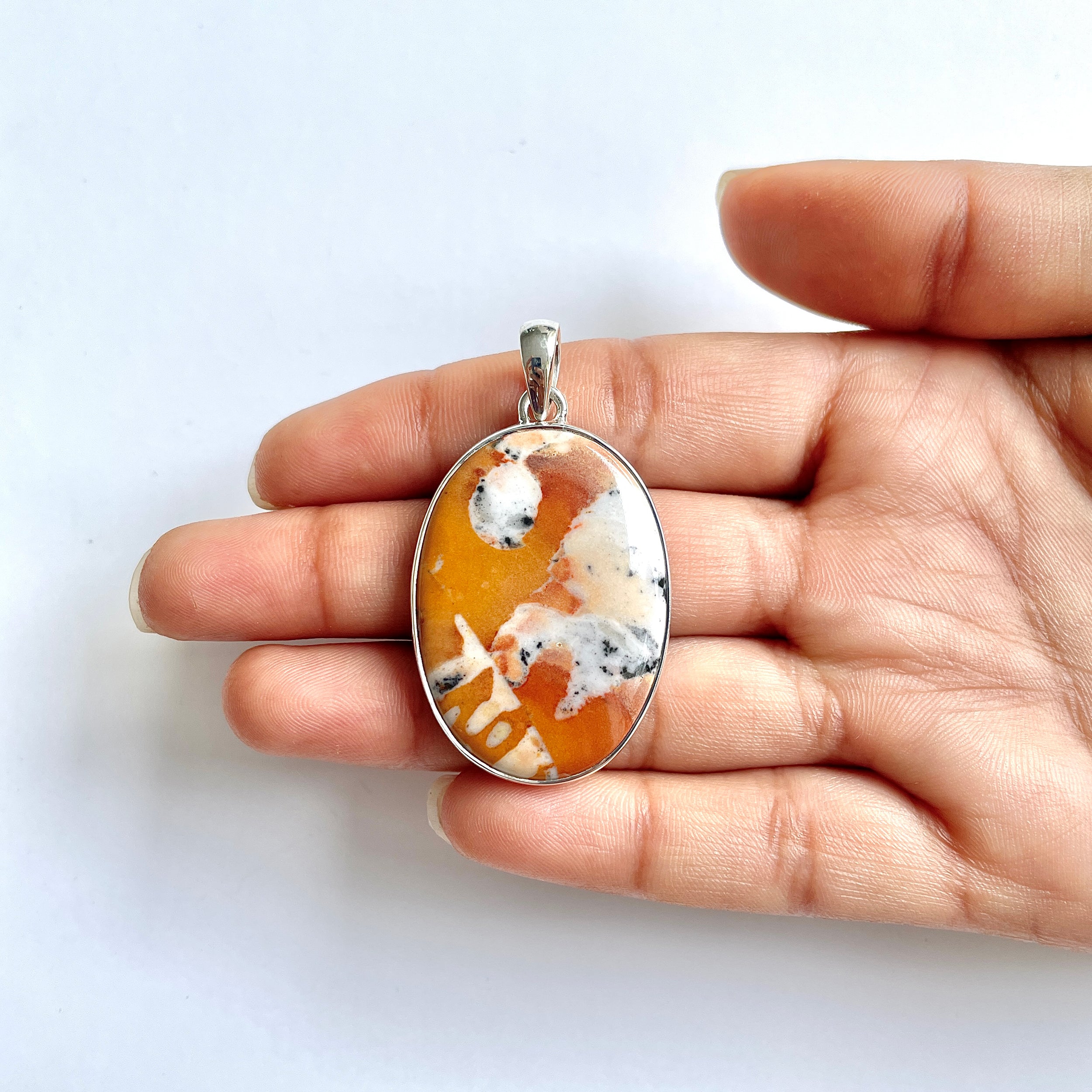 Deerfawn Jasper Pendant-(DFJ-1-20)