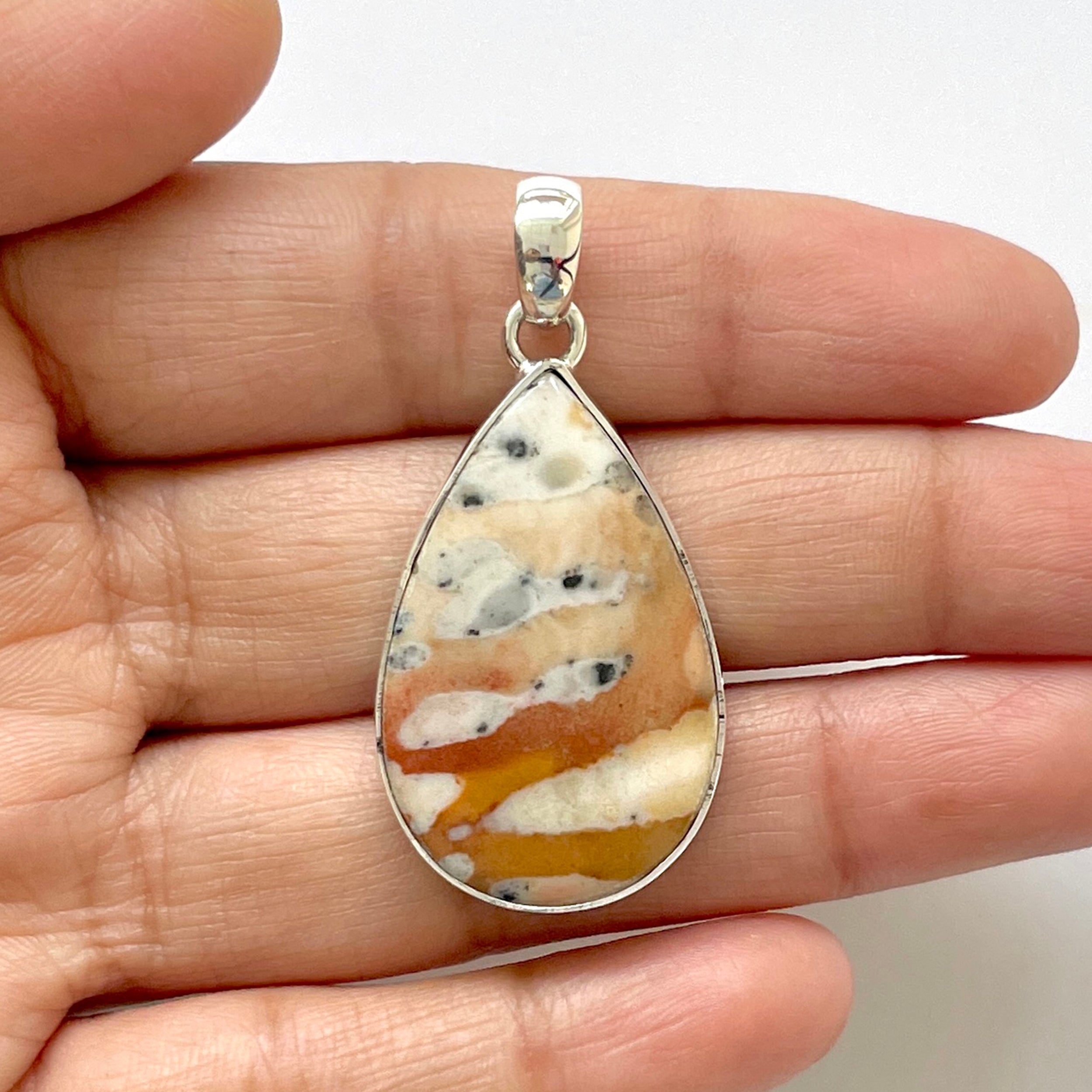 Deerfawn Jasper Pendant-(DFJ-1-24)