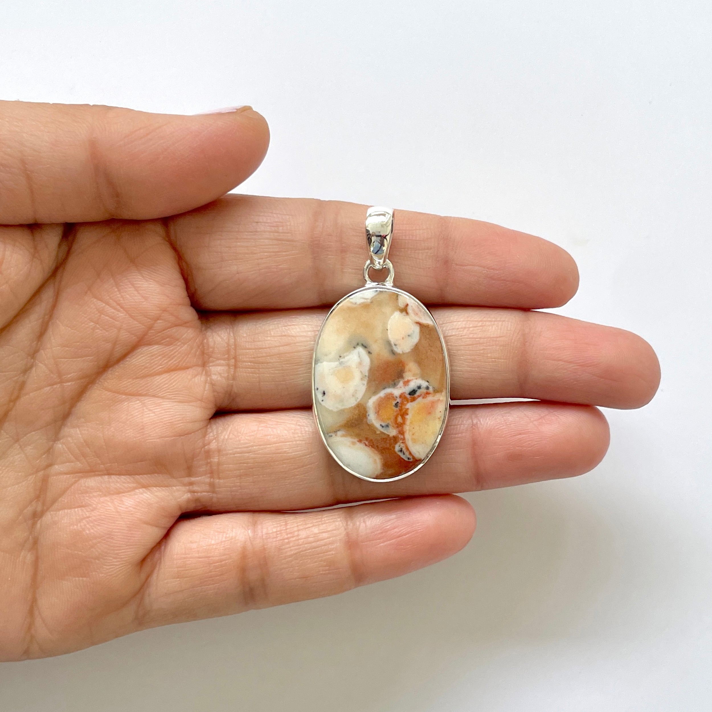 Deerfawn Jasper Pendant-(DFJ-1-26)