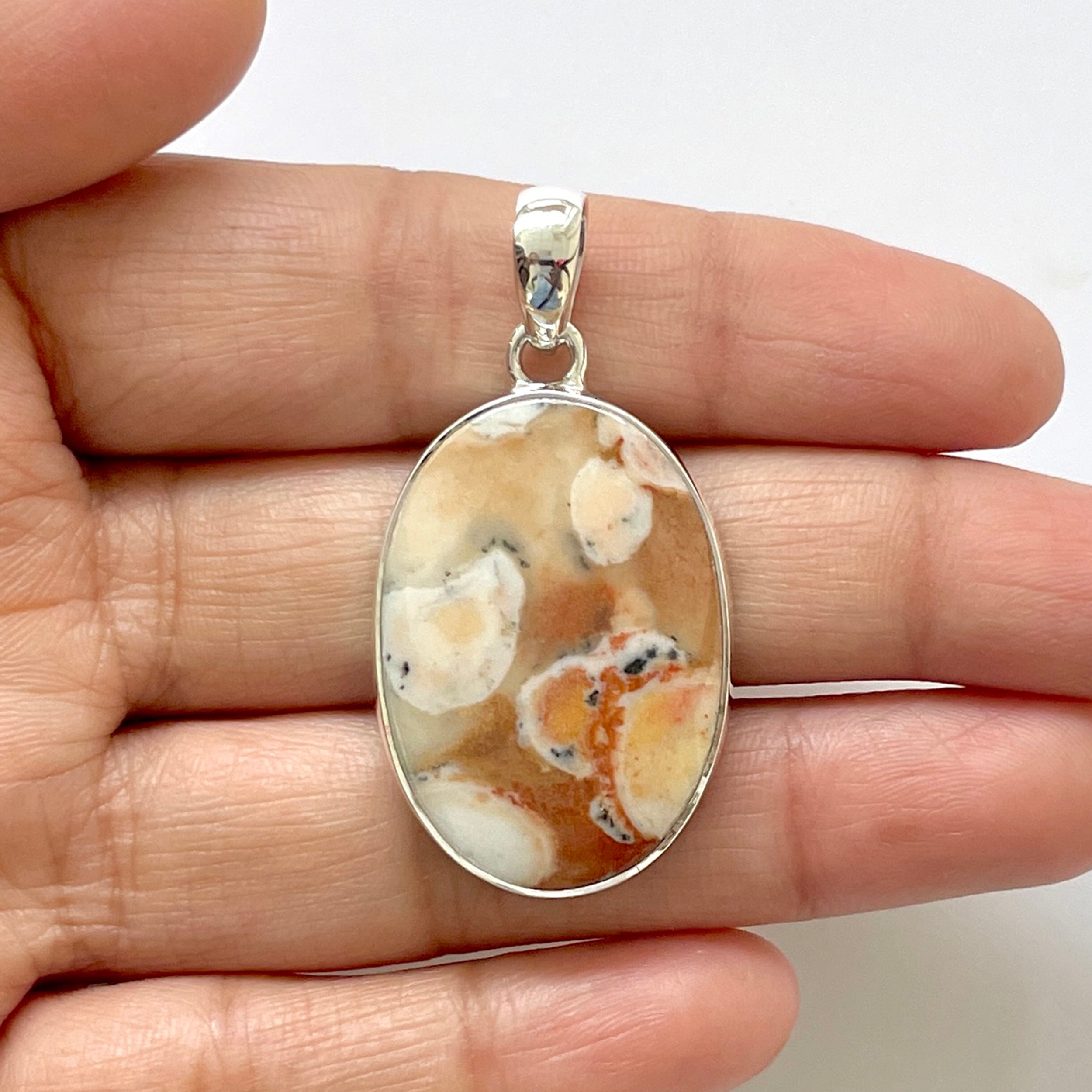 Deerfawn Jasper Pendant-(DFJ-1-26)