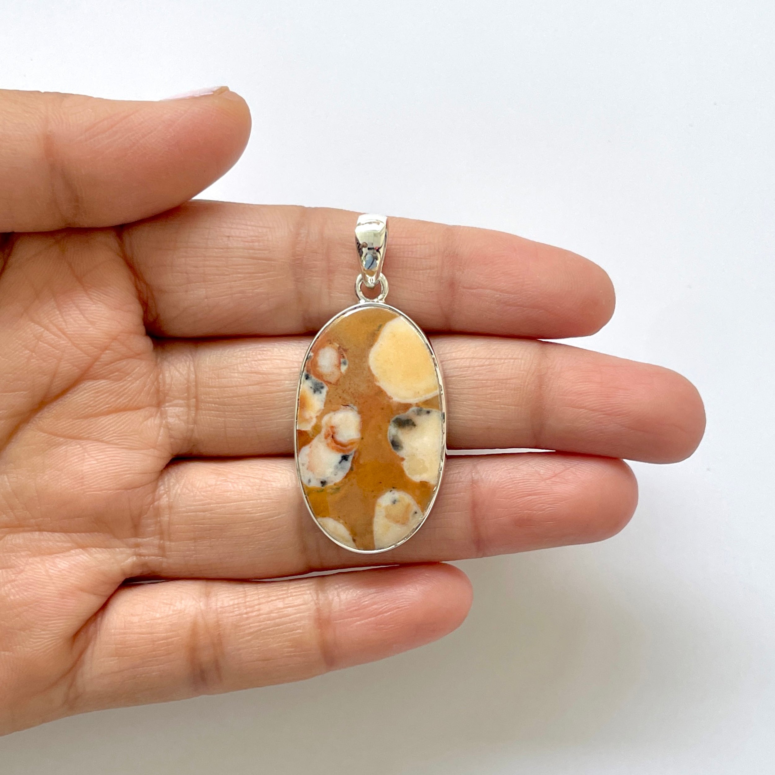 Deerfawn Jasper Pendant-(DFJ-1-29)