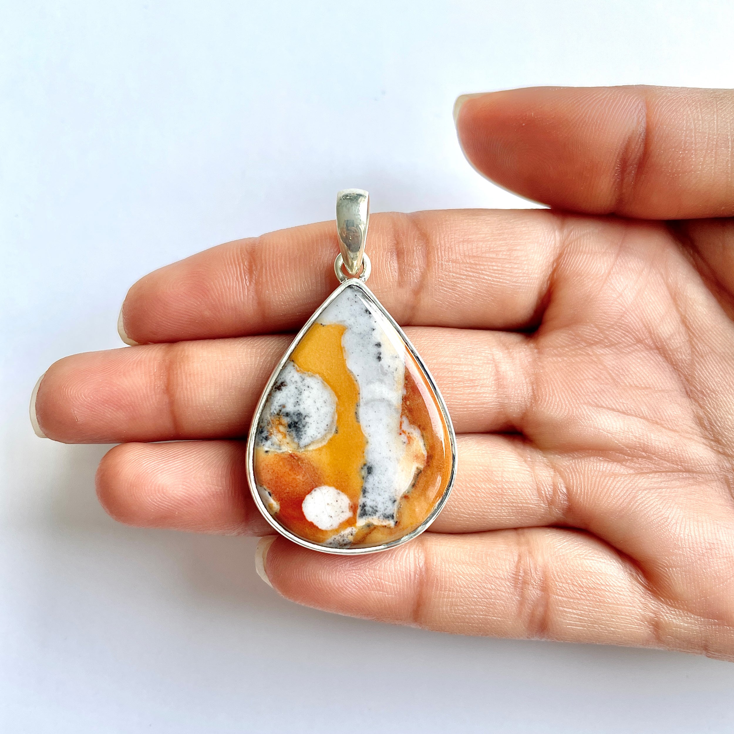 Deerfawn Jasper Pendant-(DFJ-1-3)