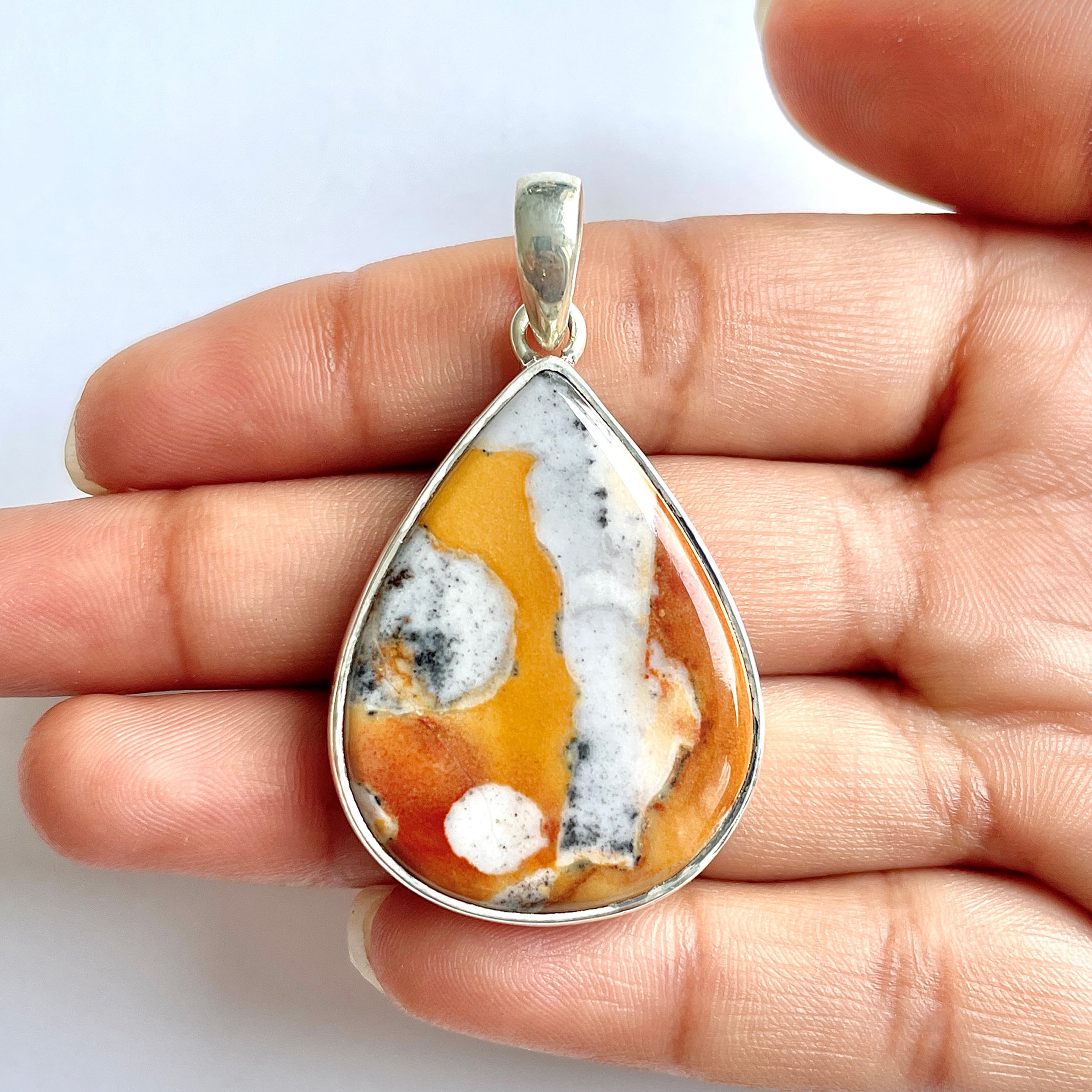 Deerfawn Jasper Pendant-(DFJ-1-3)