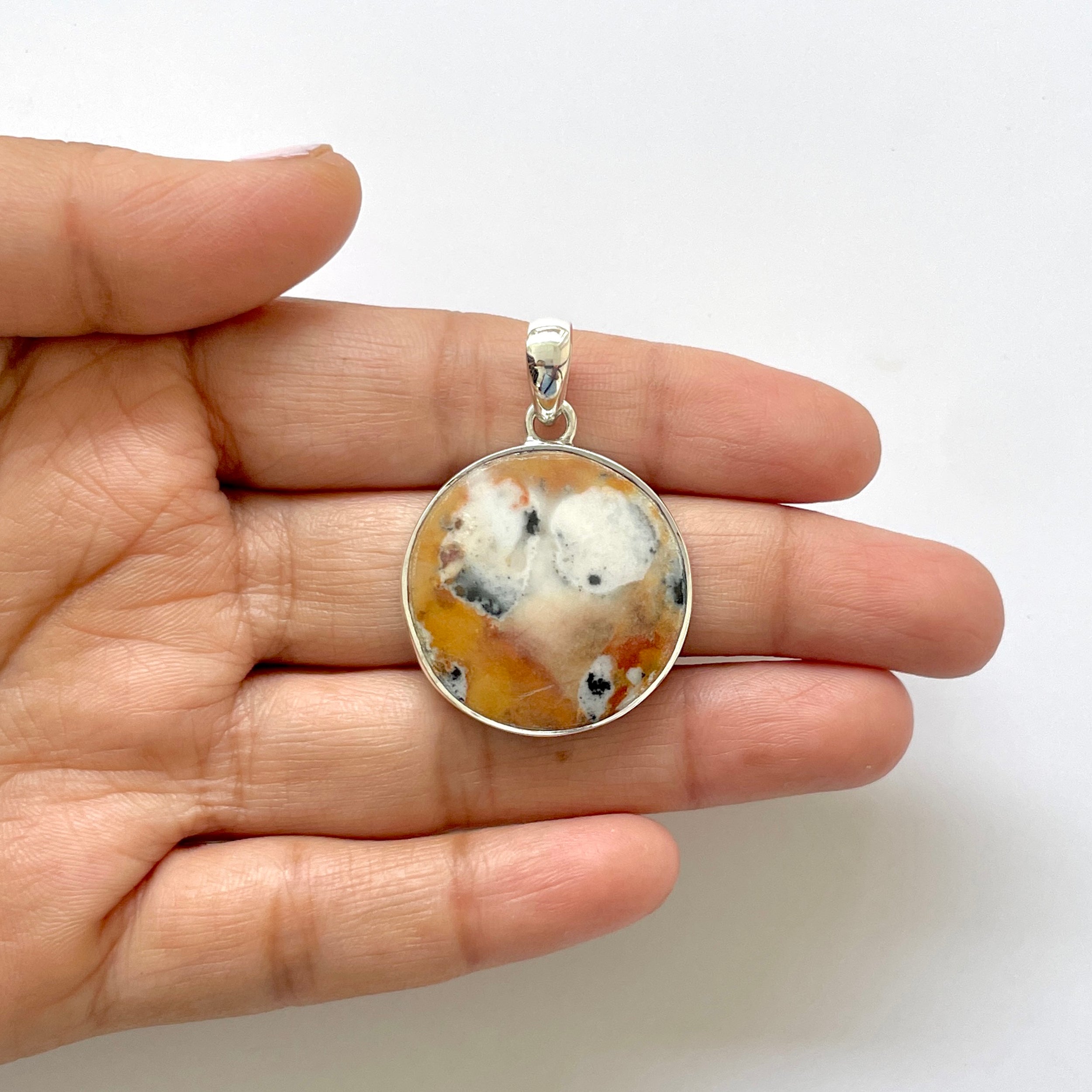 Deerfawn Jasper Pendant-(DFJ-1-31)