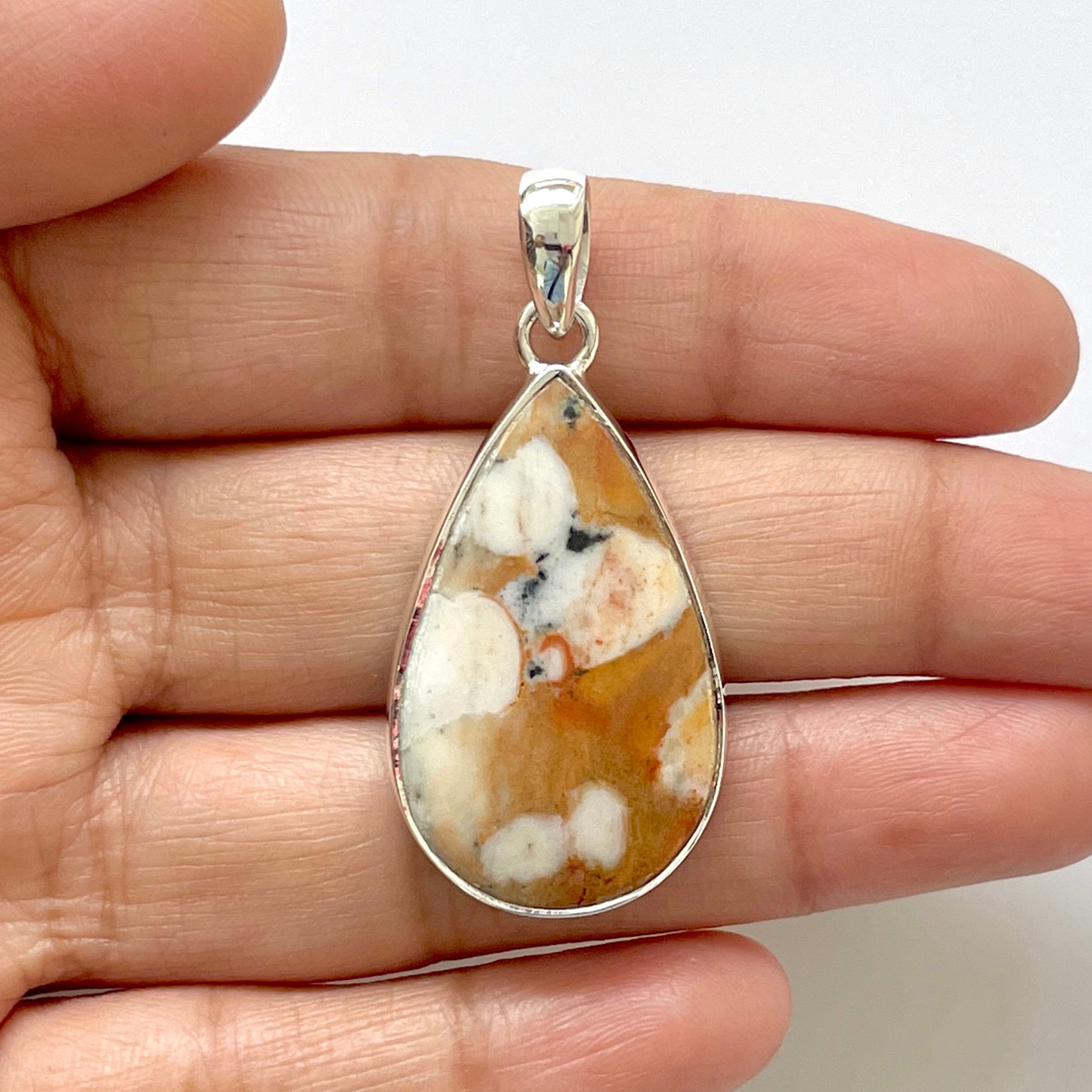 Deerfawn Jasper Pendant-(DFJ-1-38)