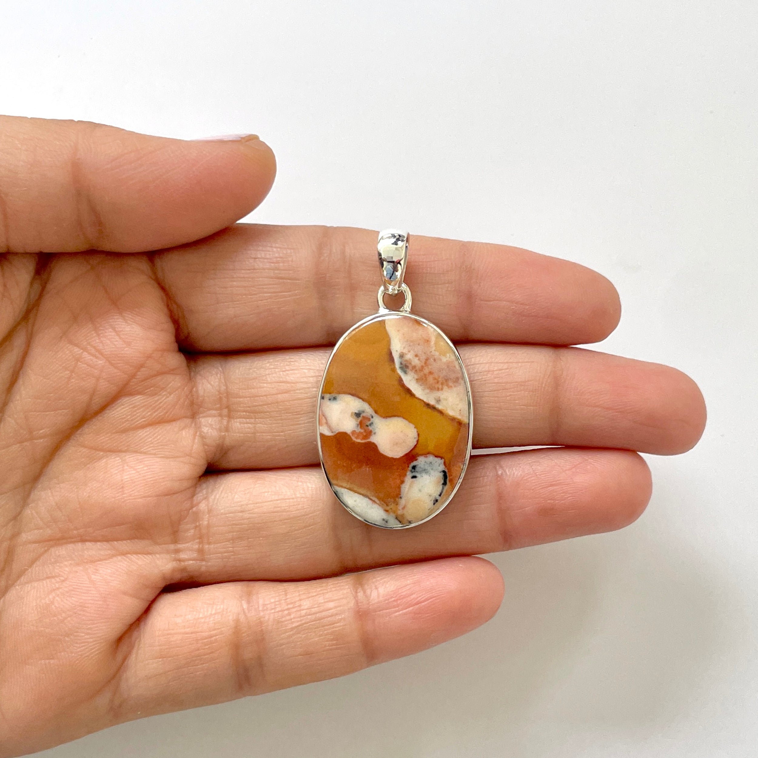 Deerfawn Jasper Pendant-(DFJ-1-39)