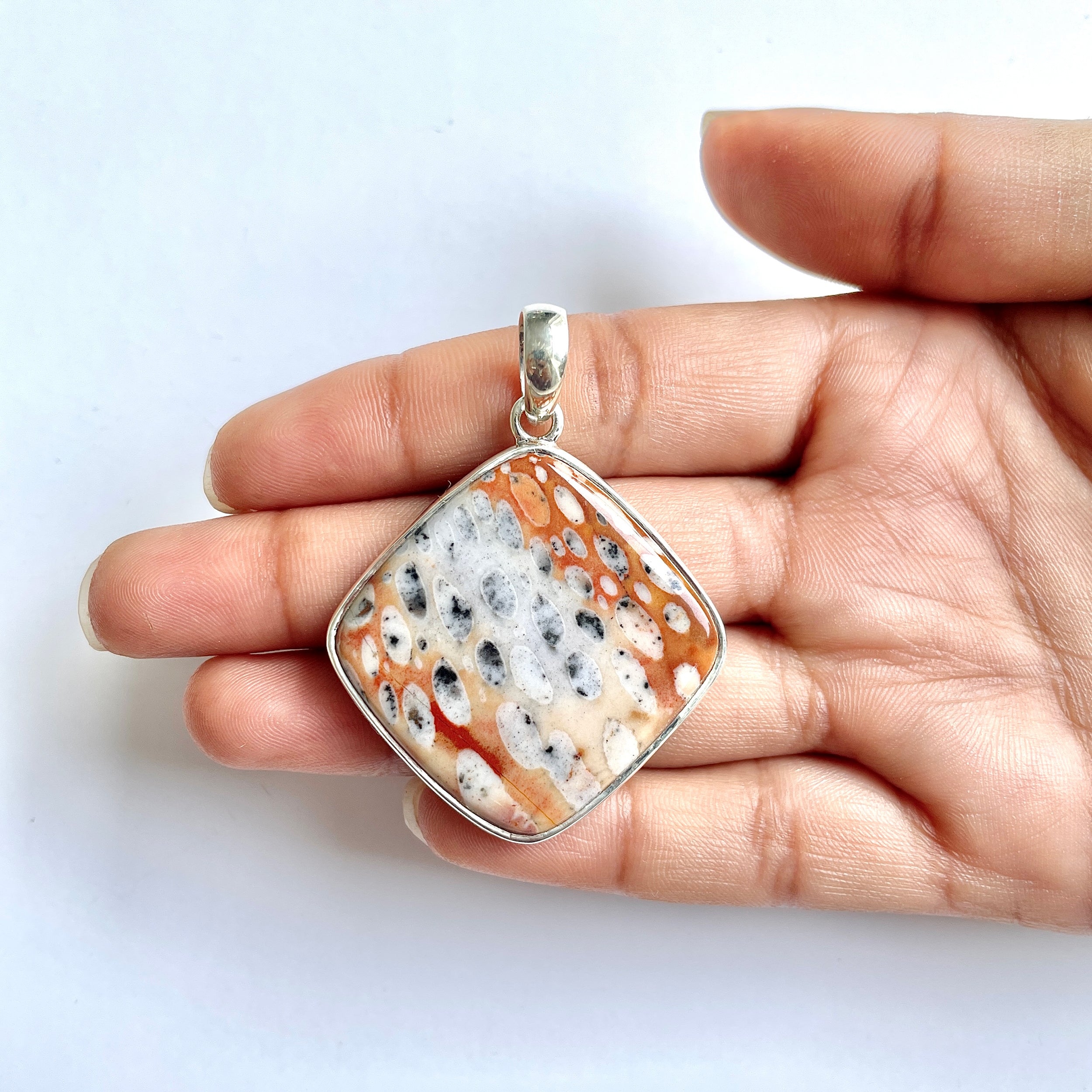 Deerfawn Jasper Pendant-(DFJ-1-4)