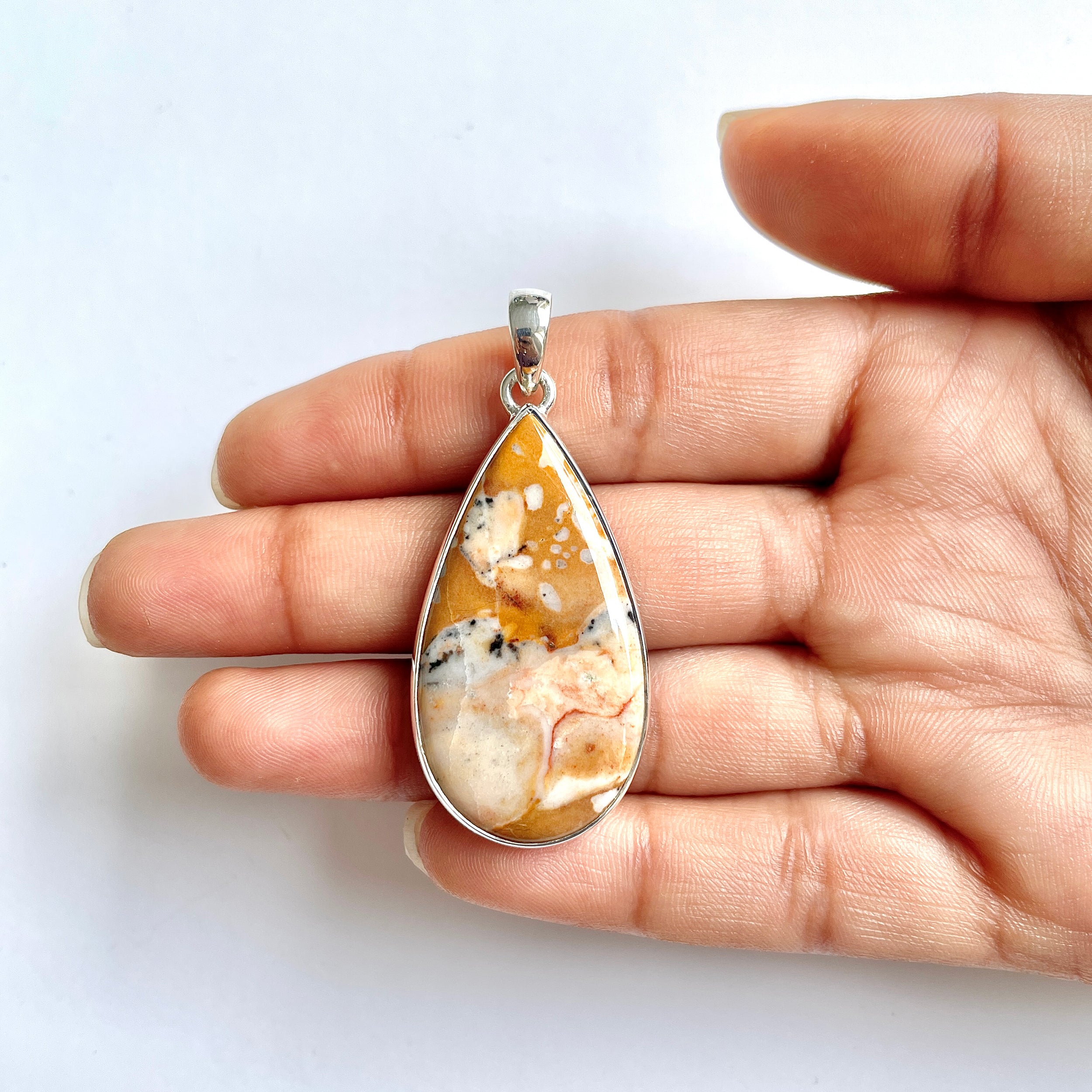 Deerfawn Jasper Pendant-(DFJ-1-6)