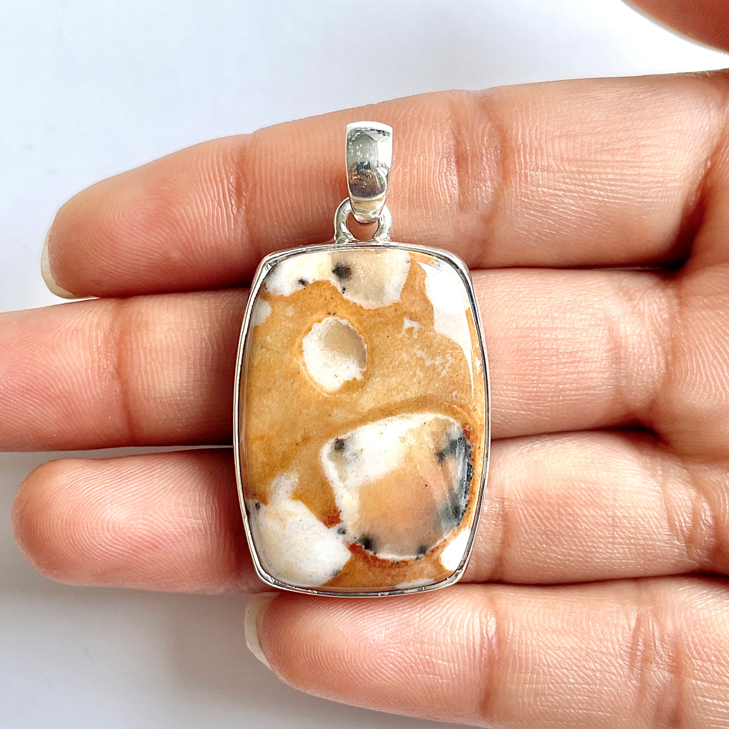 Deerfawn Jasper Pendant-(DFJ-1-7)