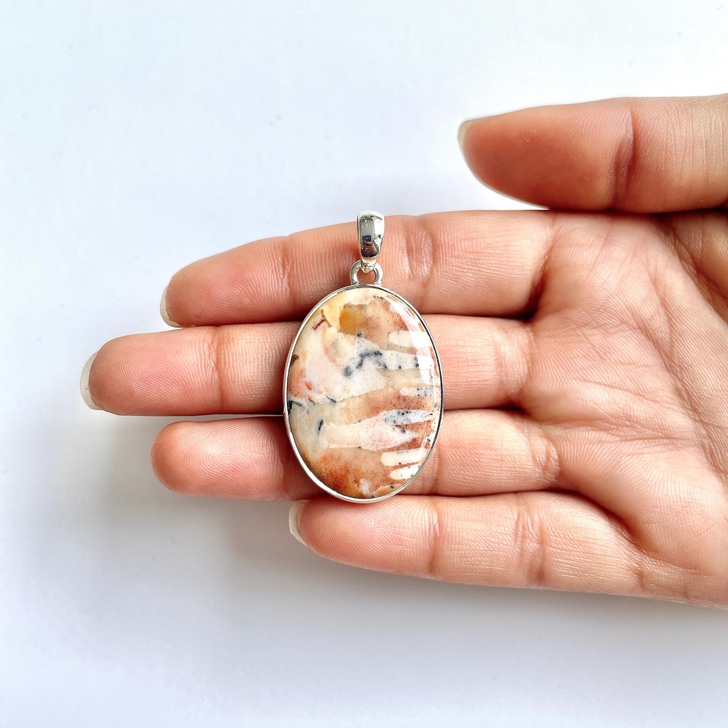 Deerfawn Jasper Pendant-(DFJ-1-9)