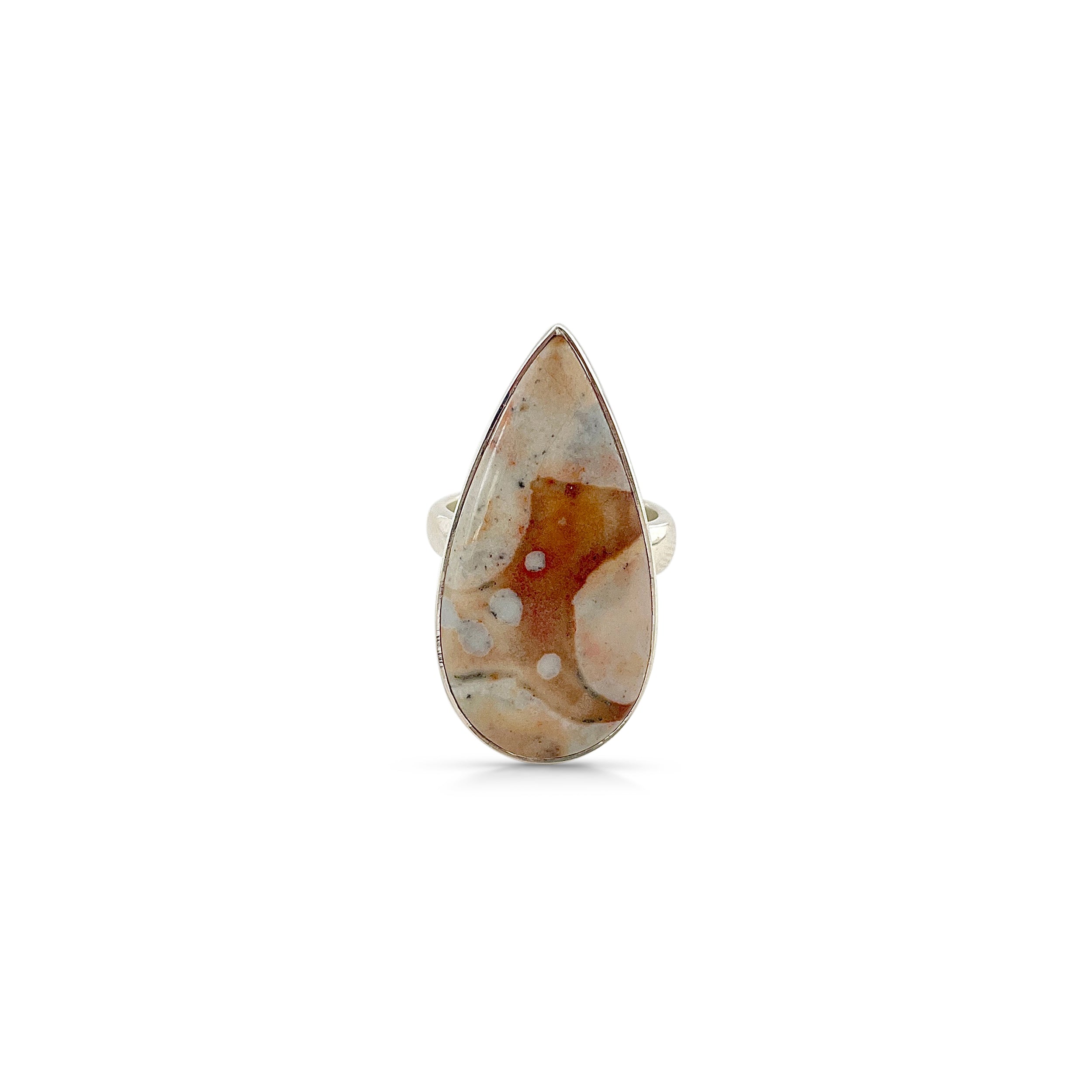 Deerfawn Jasper Ring-(DFJ-2-13)