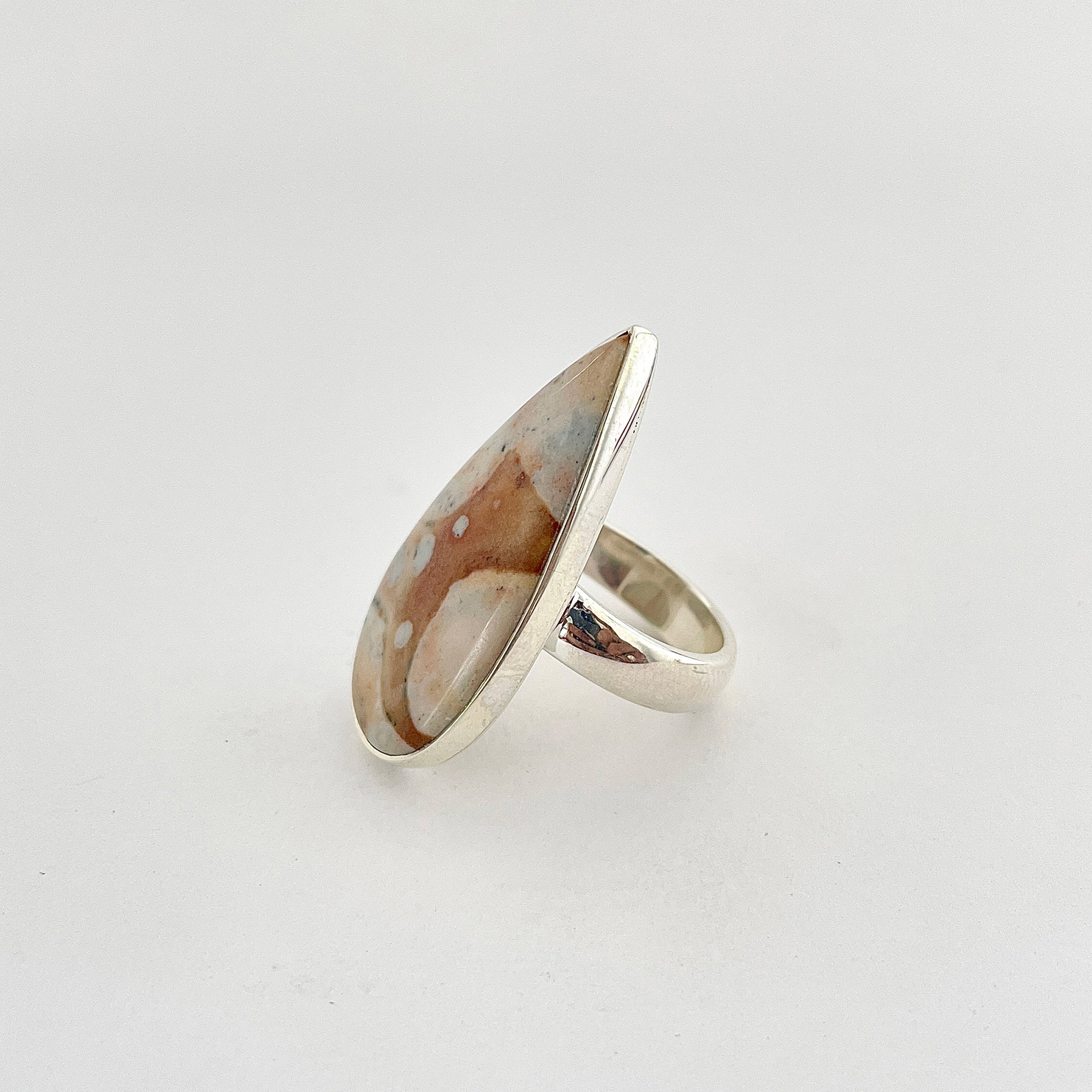 Deerfawn Jasper Ring-(DFJ-2-13)