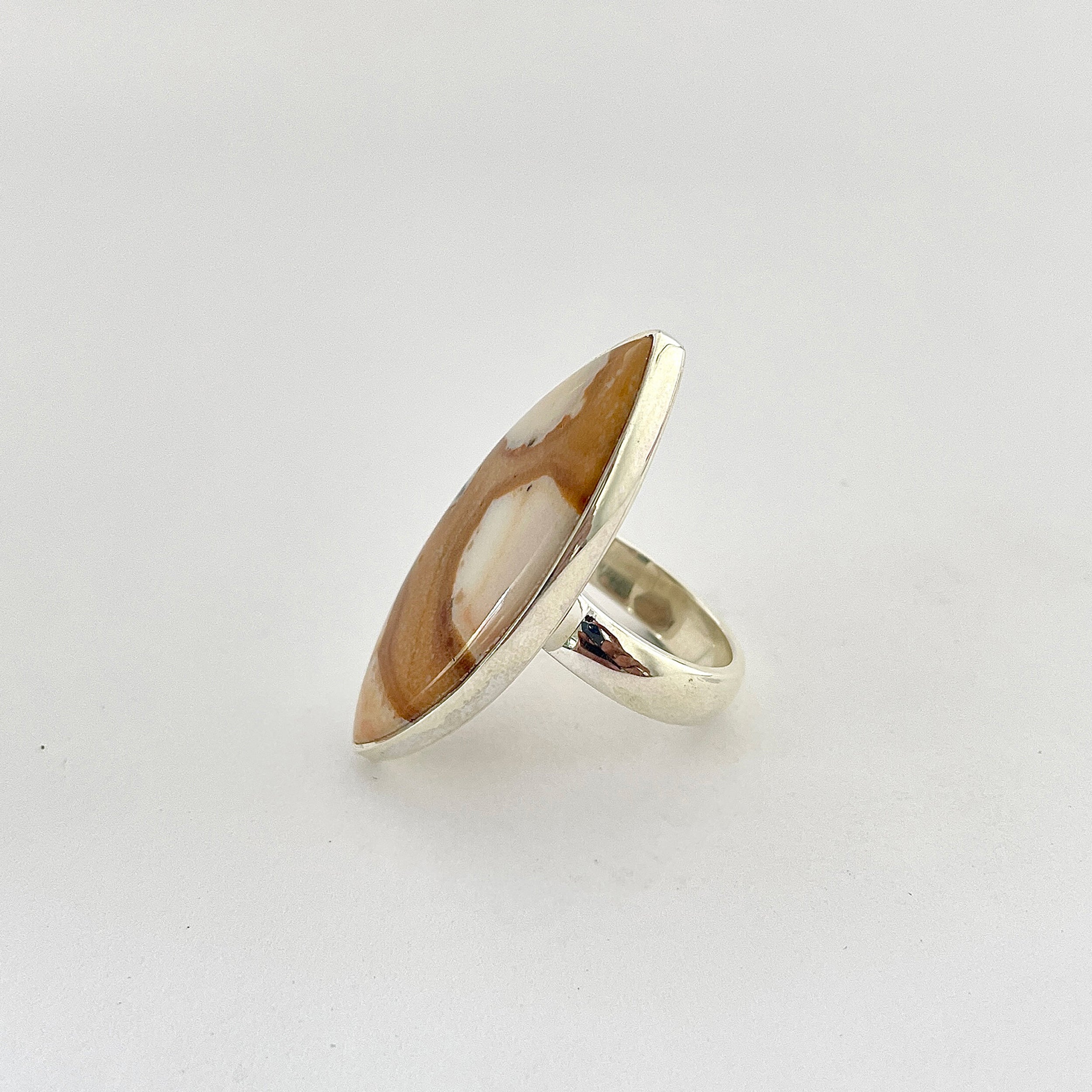 Deerfawn Jasper Ring-(DFJ-2-20)