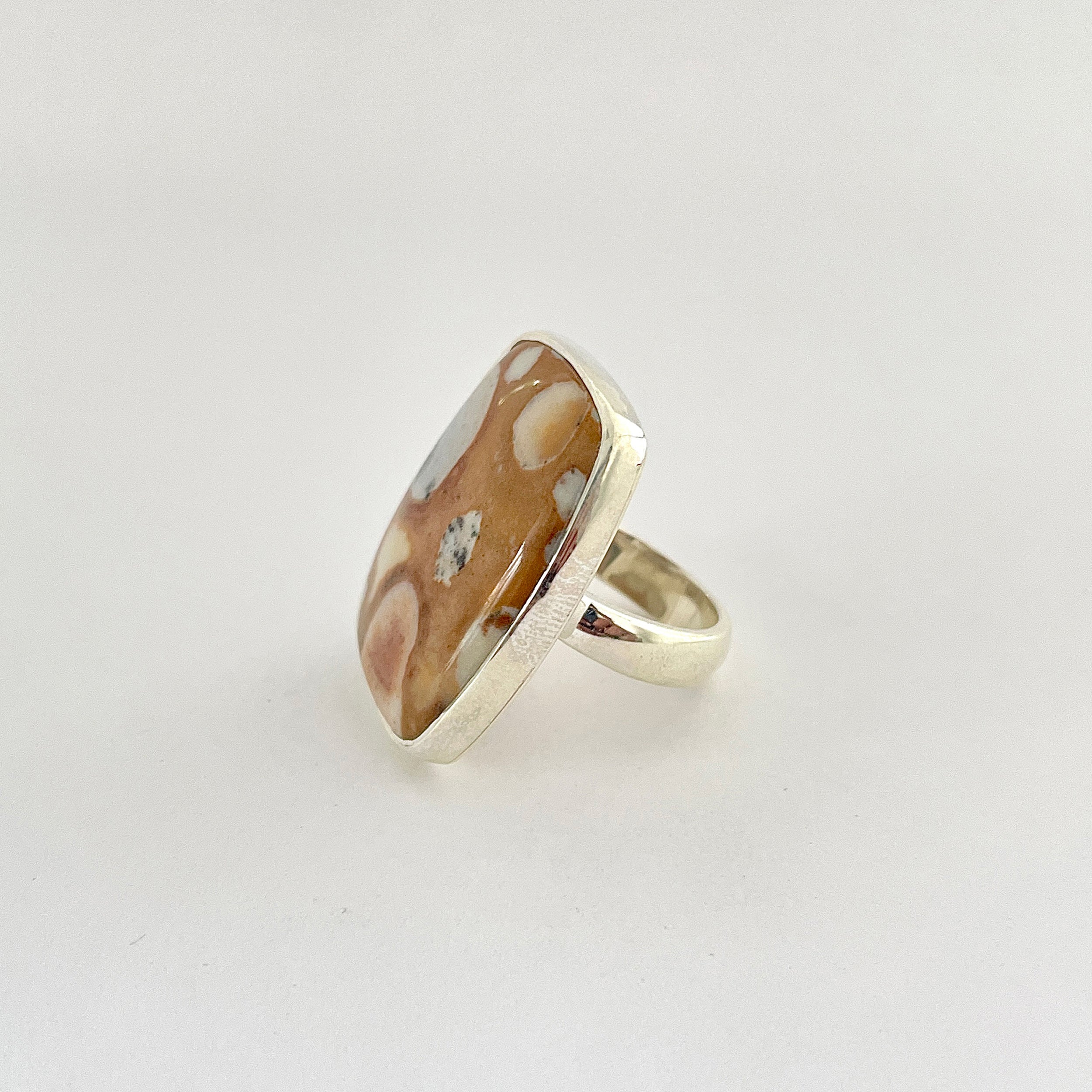 Deerfawn Jasper Ring-(DFJ-2-22)