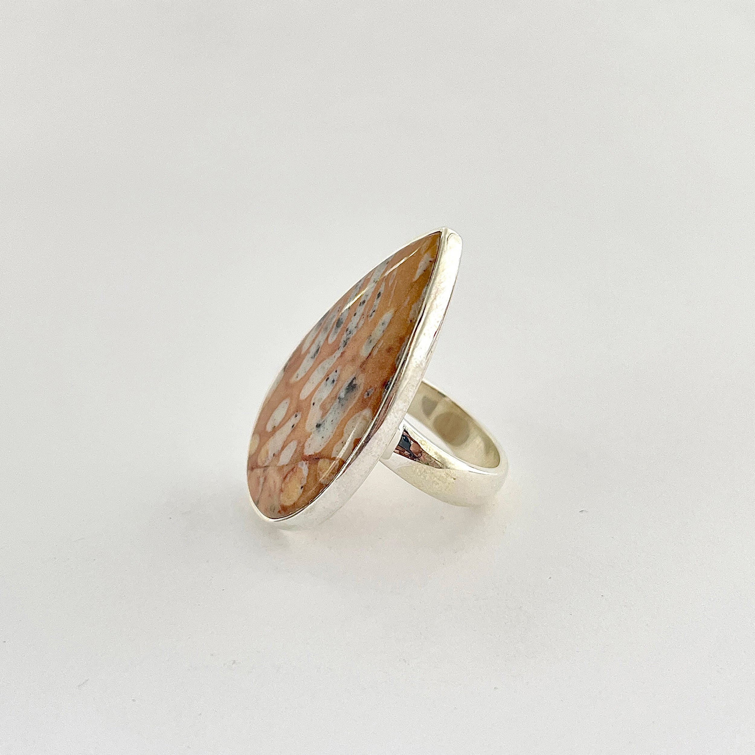 Deerfawn Jasper Ring-(DFJ-2-26)