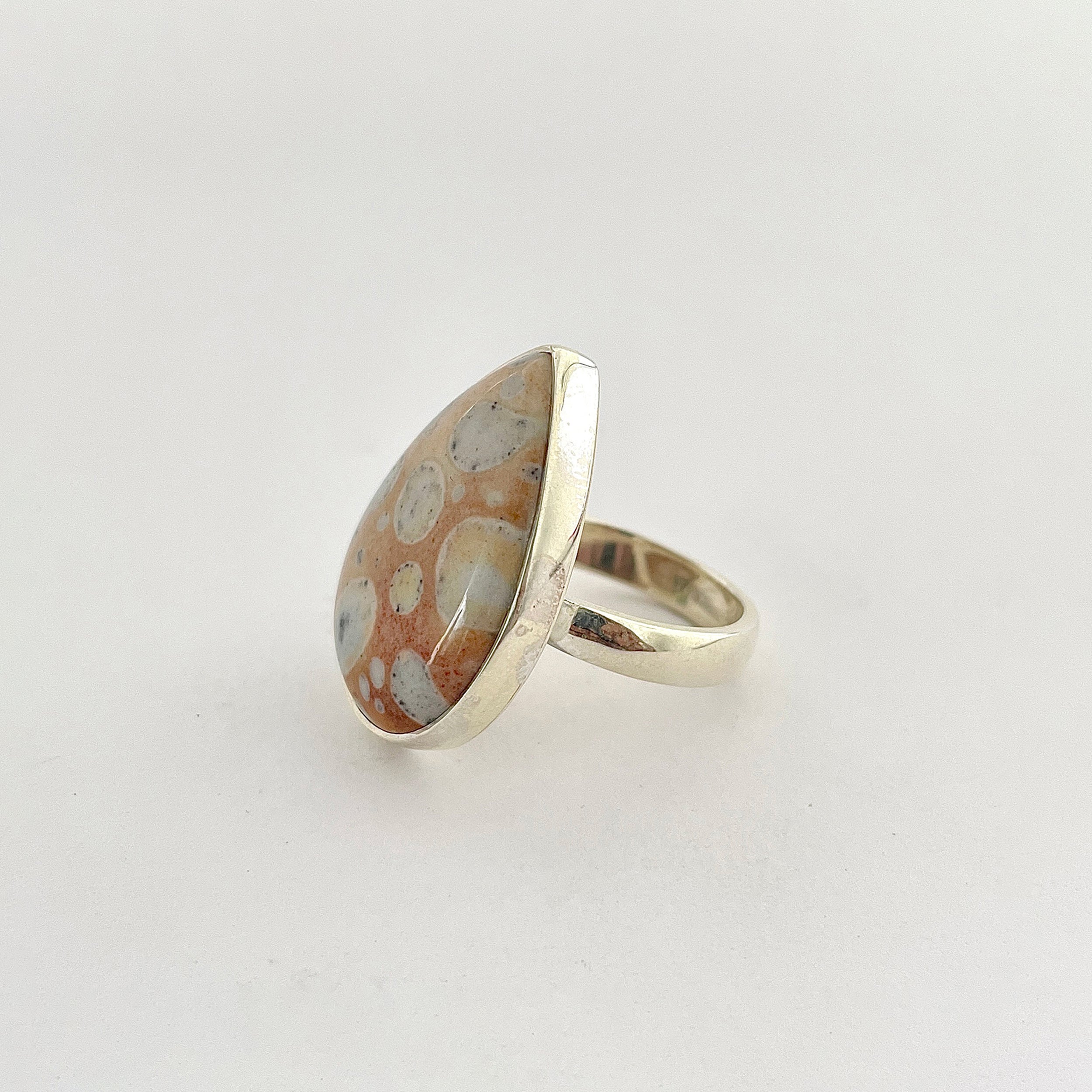 Deerfawn Jasper Ring-(DFJ-2-3)