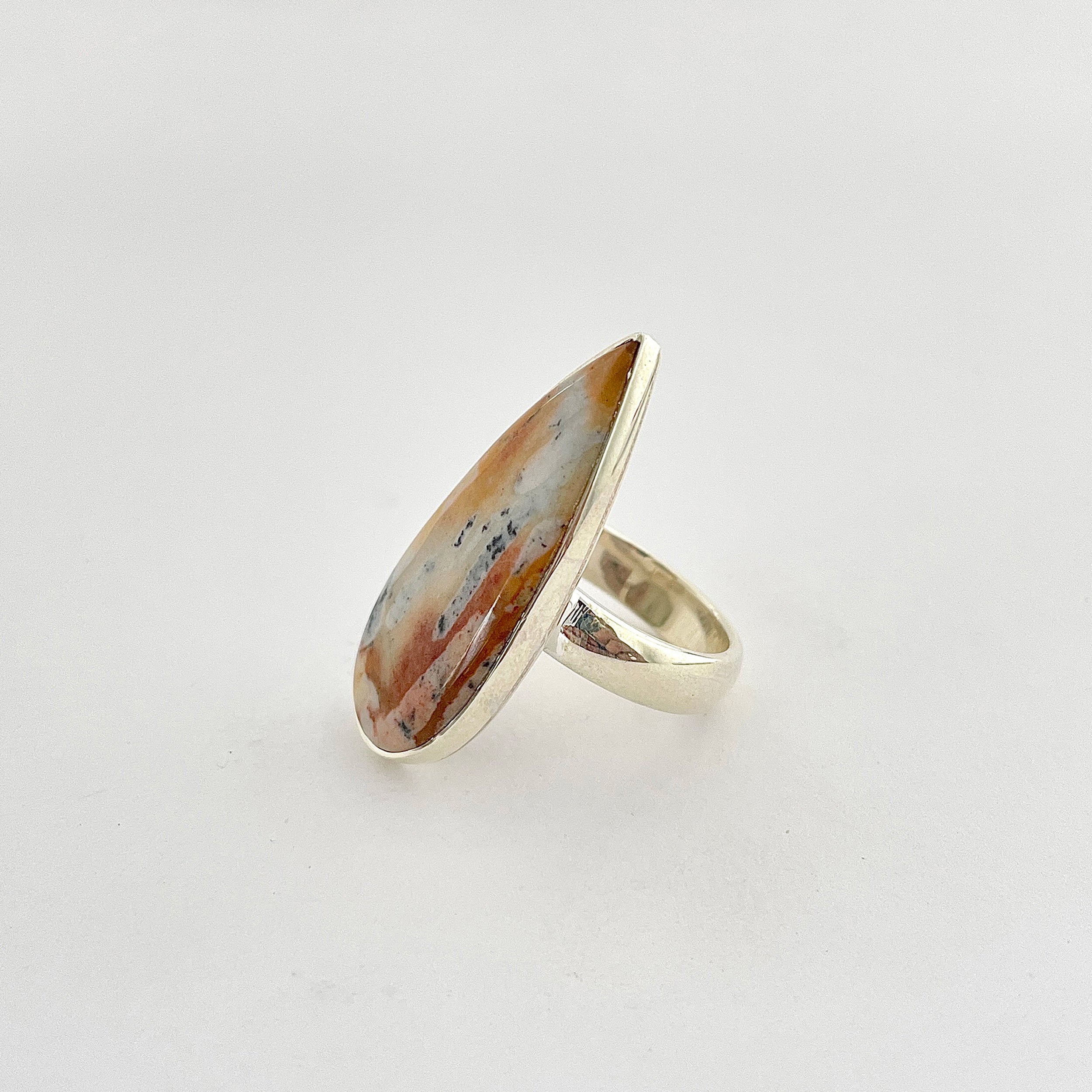 Deerfawn Jasper Ring-(DFJ-2-31)