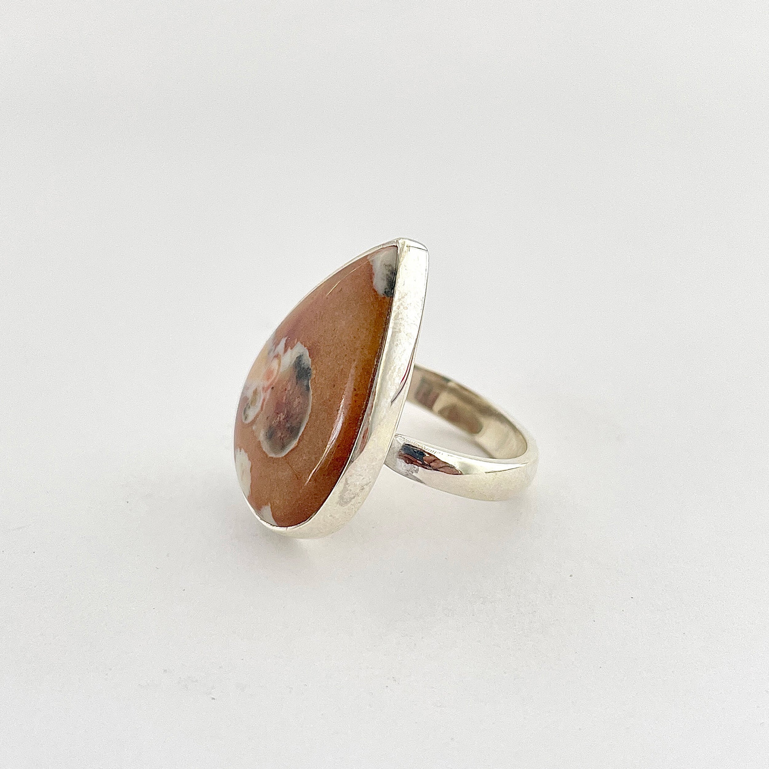 Deerfawn Jasper Ring-(DFJ-2-35)