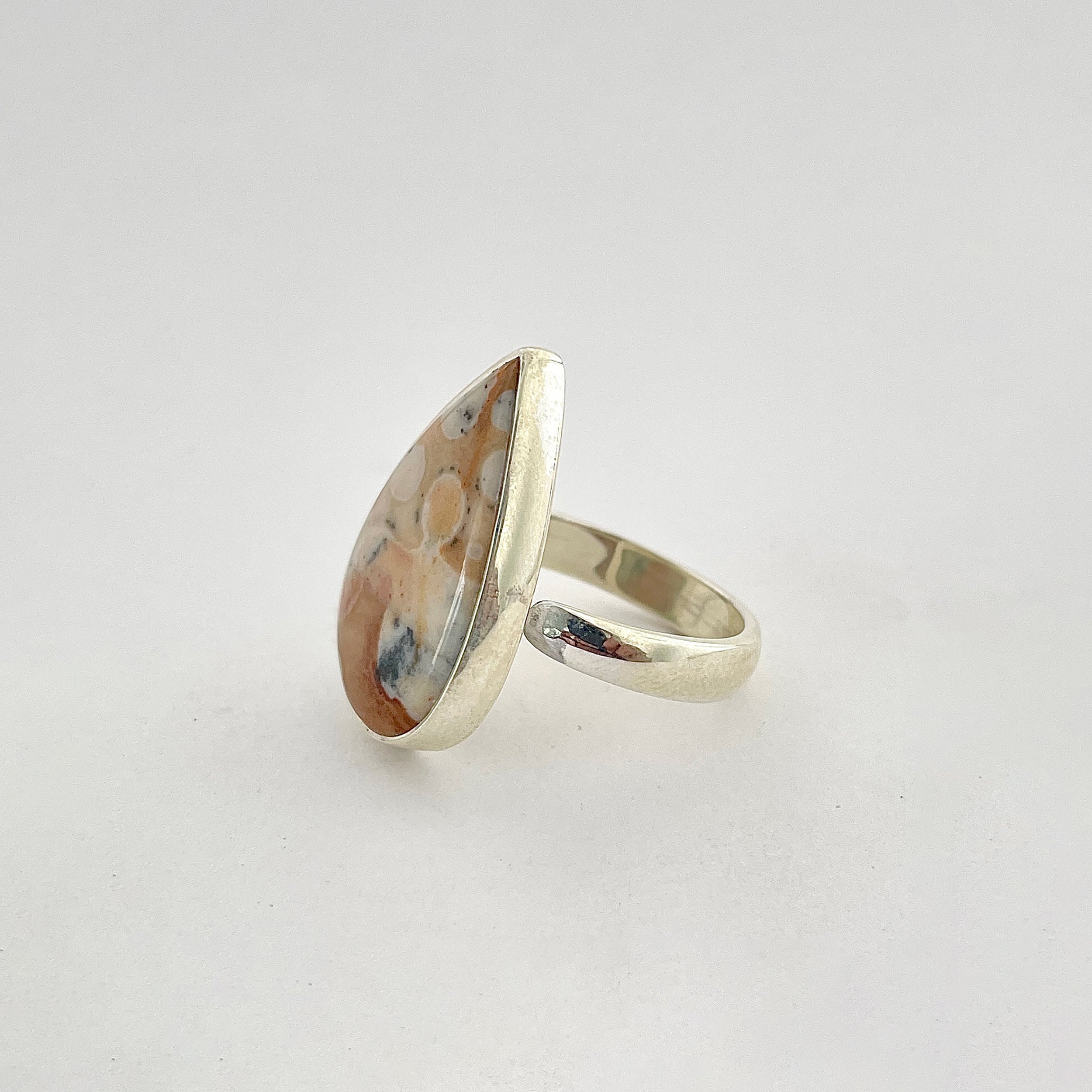 Deerfawn Jasper Ring-(DFJ-2-4)