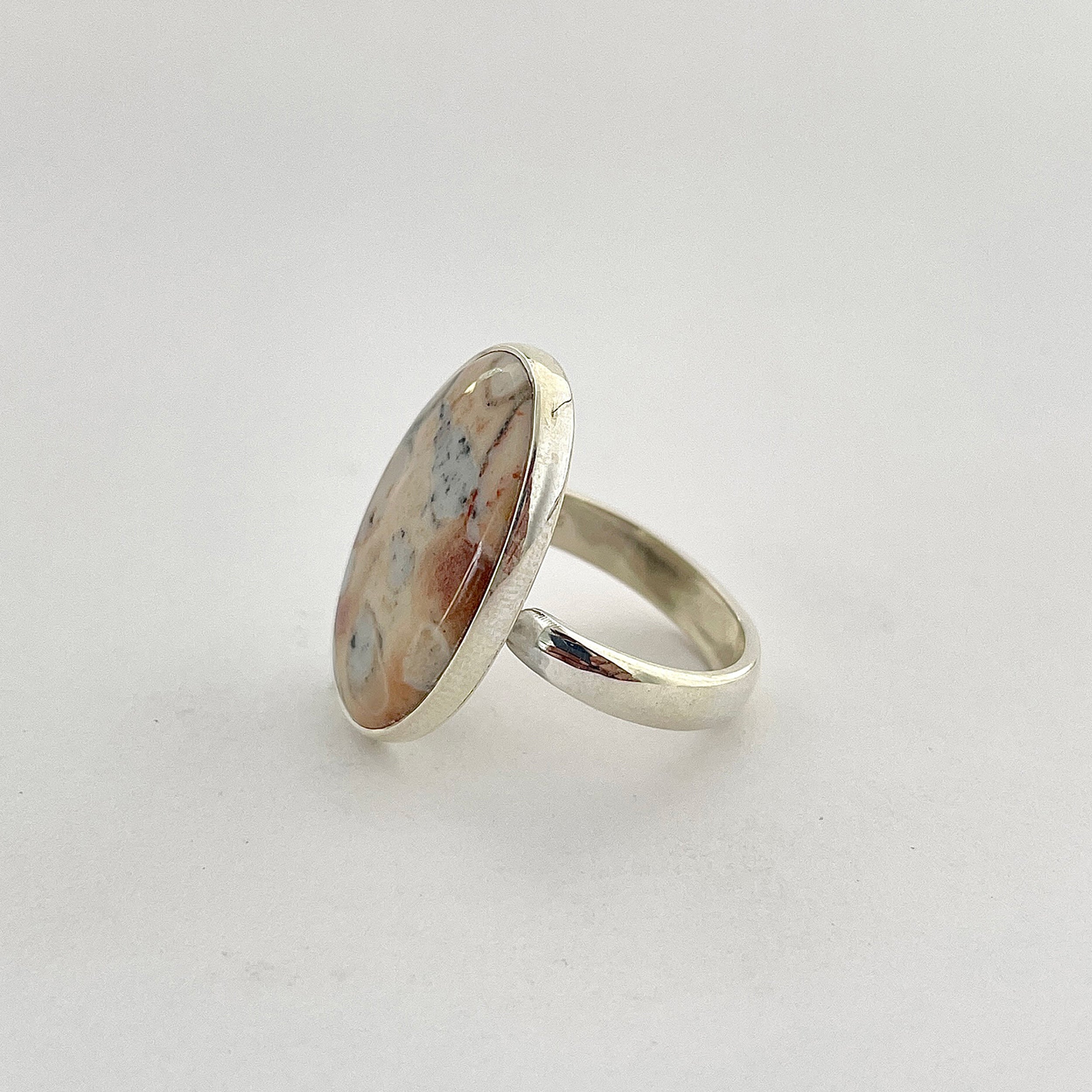Deerfawn Jasper Ring-(DFJ-2-5)