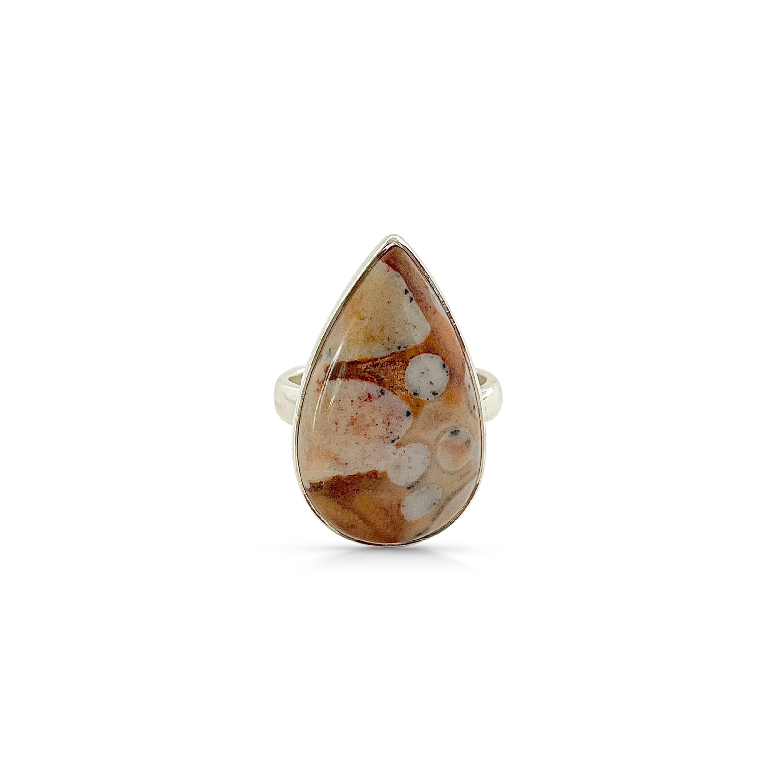 Deerfawn Jasper Ring-(DFJ-2-7)