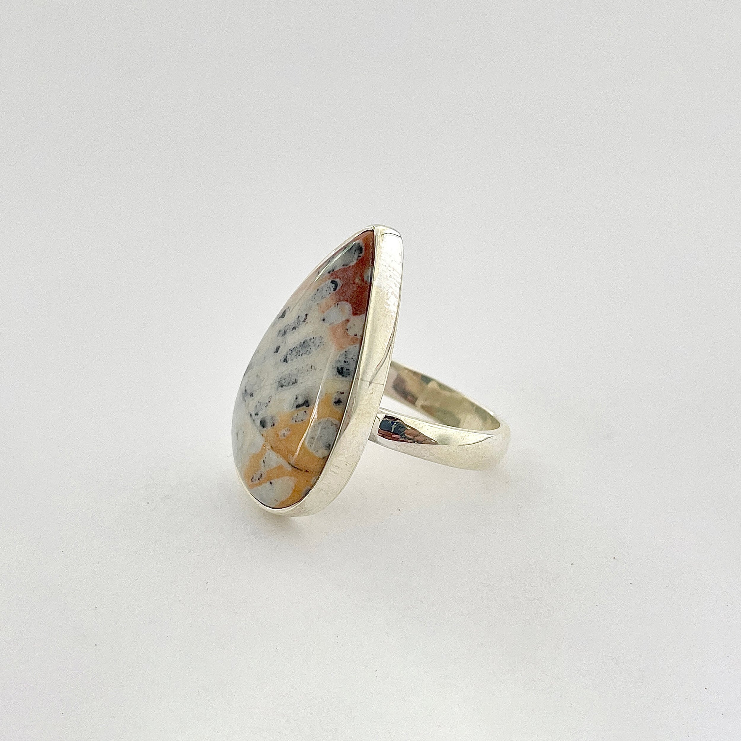 Deerfawn Jasper Ring-(DFJ-2-8)