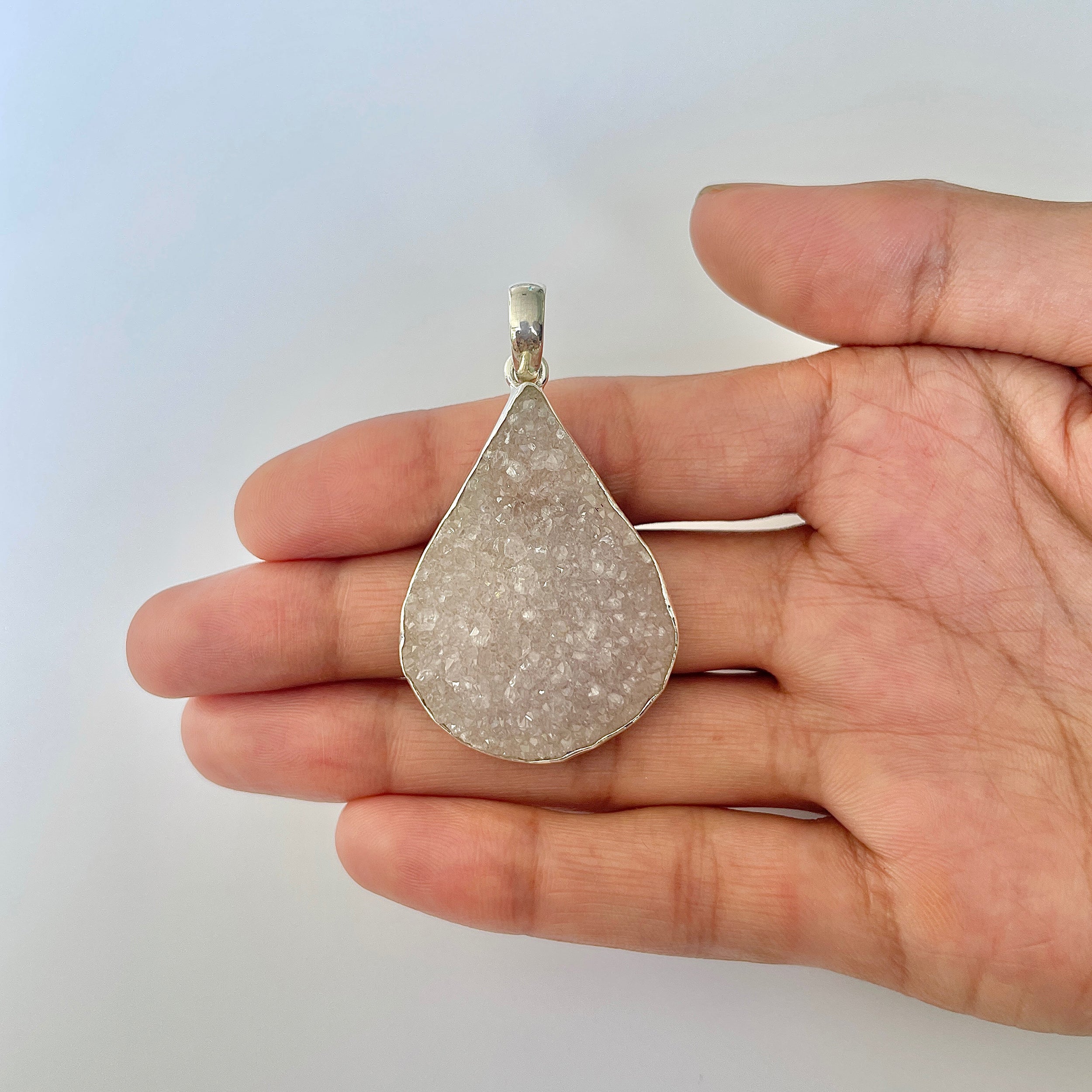 Natural Druzy Pendant-(DRZ-1-15)
