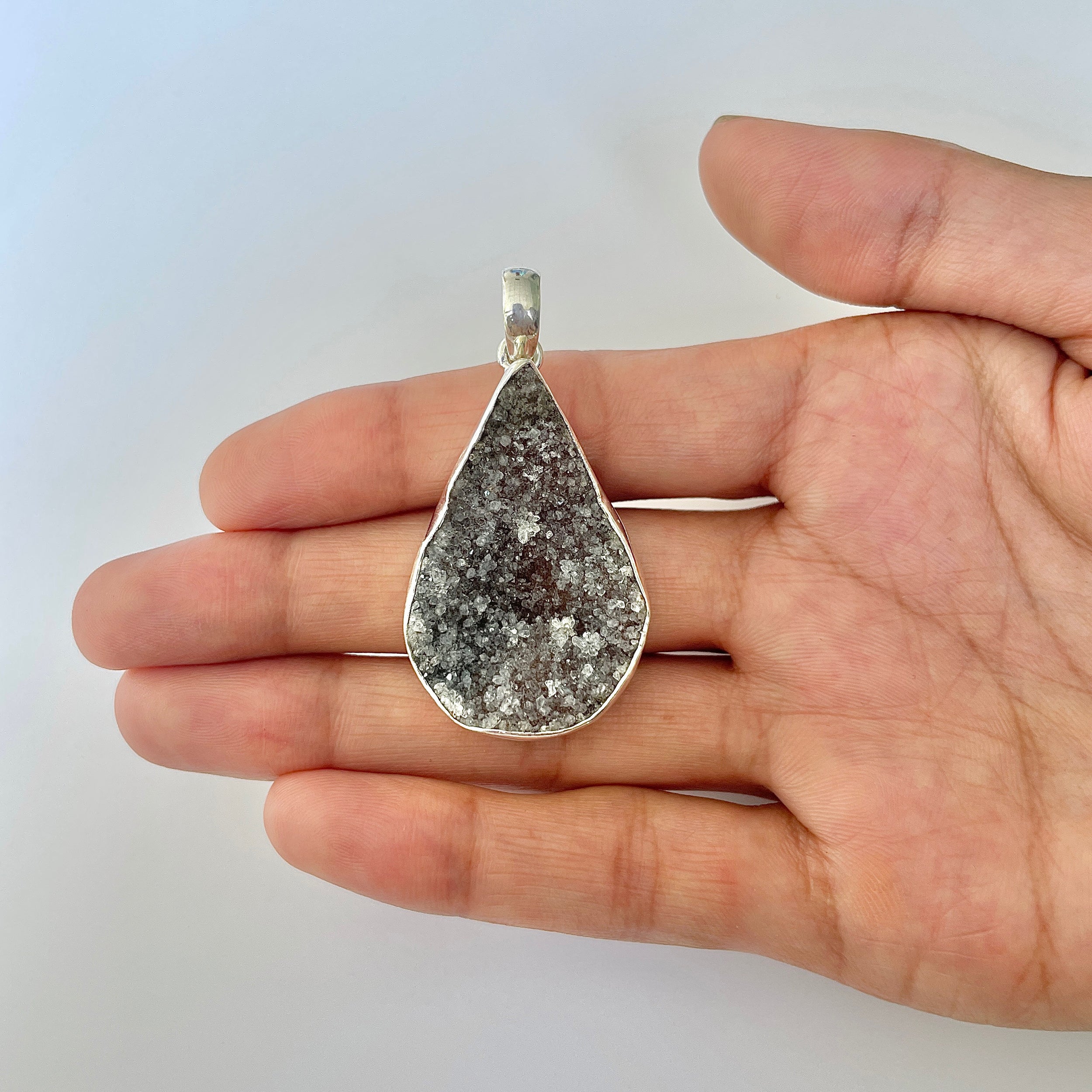 Natural Druzy Pendant-(DRZ-1-16)