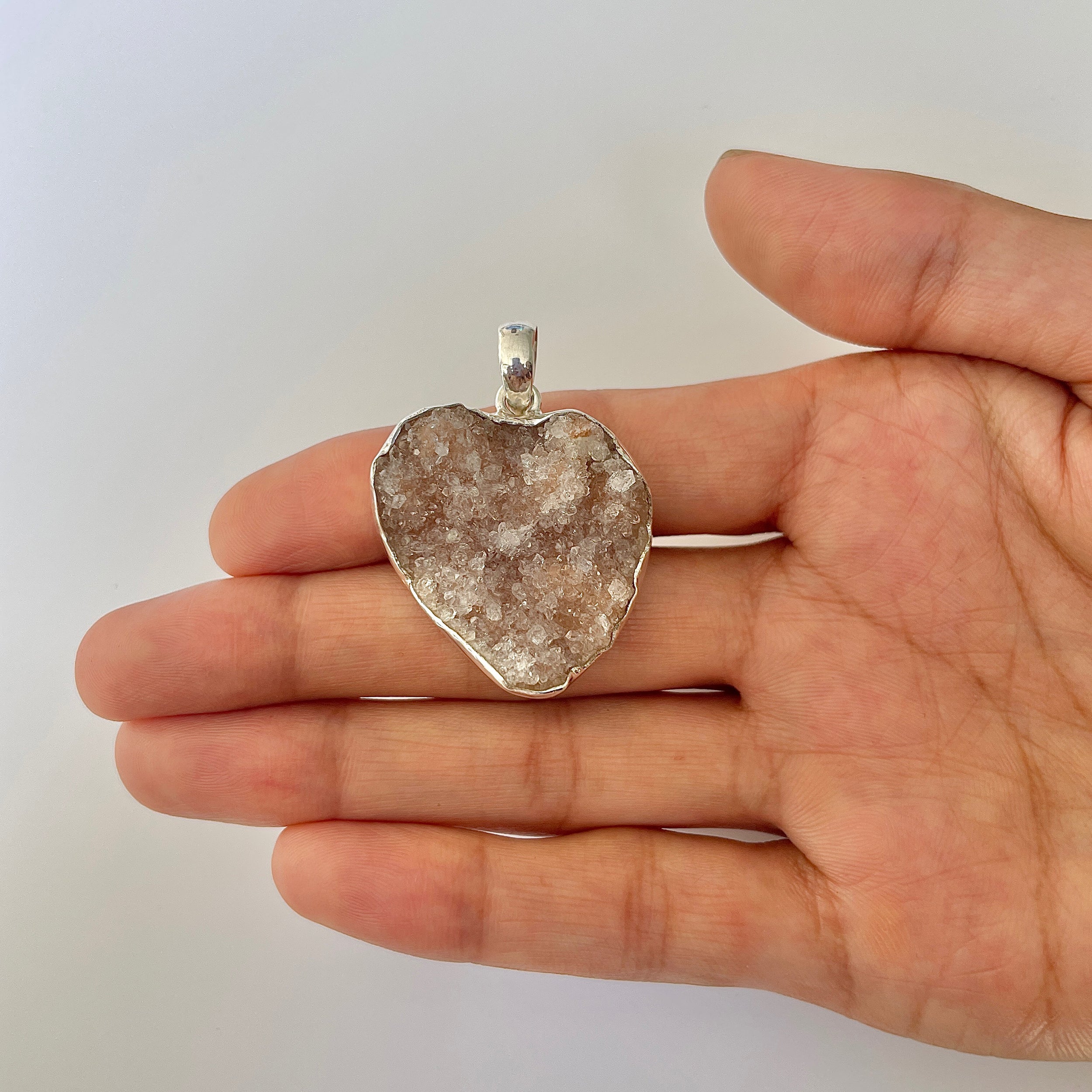 Natural Druzy Pendant-(DRZ-1-22)