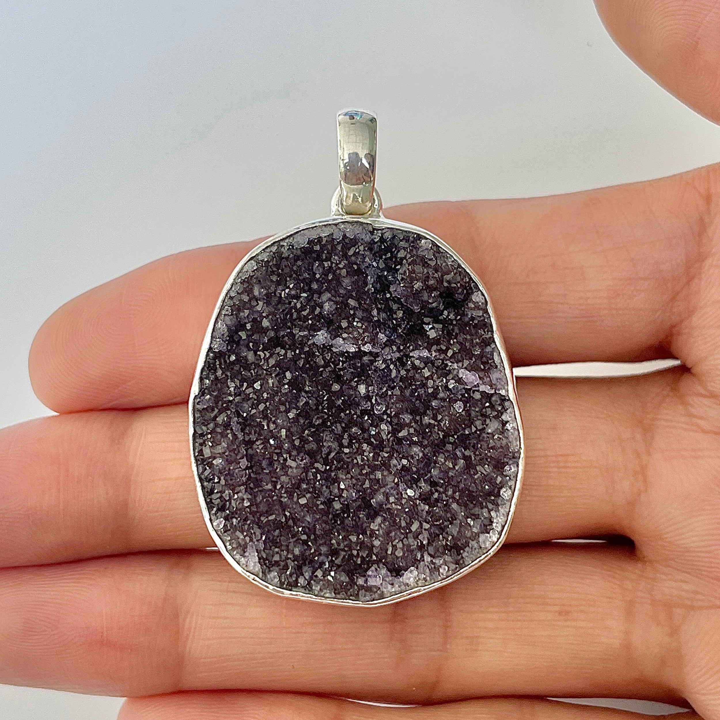 Natural Druzy Pendant-(DRZ-1-23)