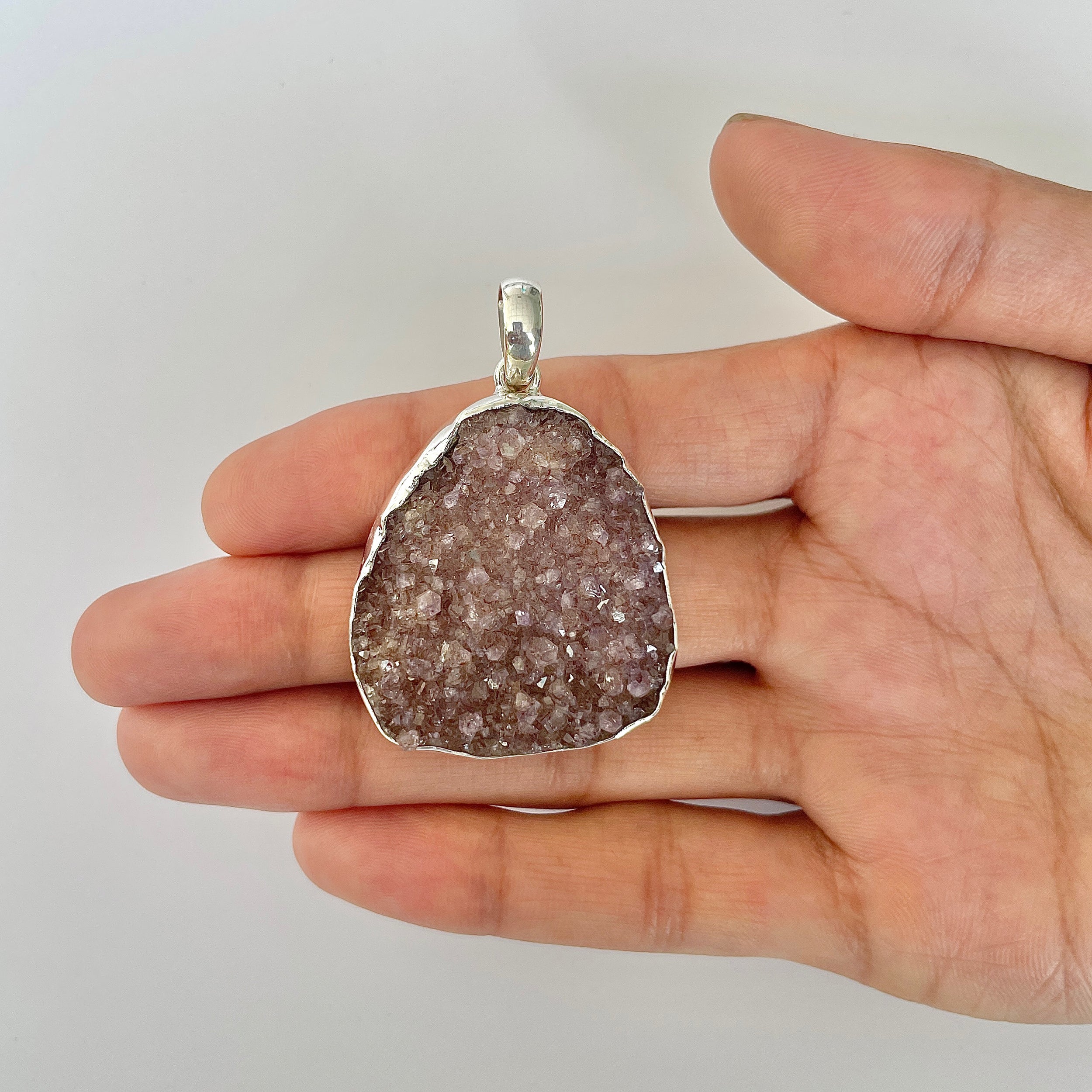 Natural Druzy Pendant-(DRZ-1-25)