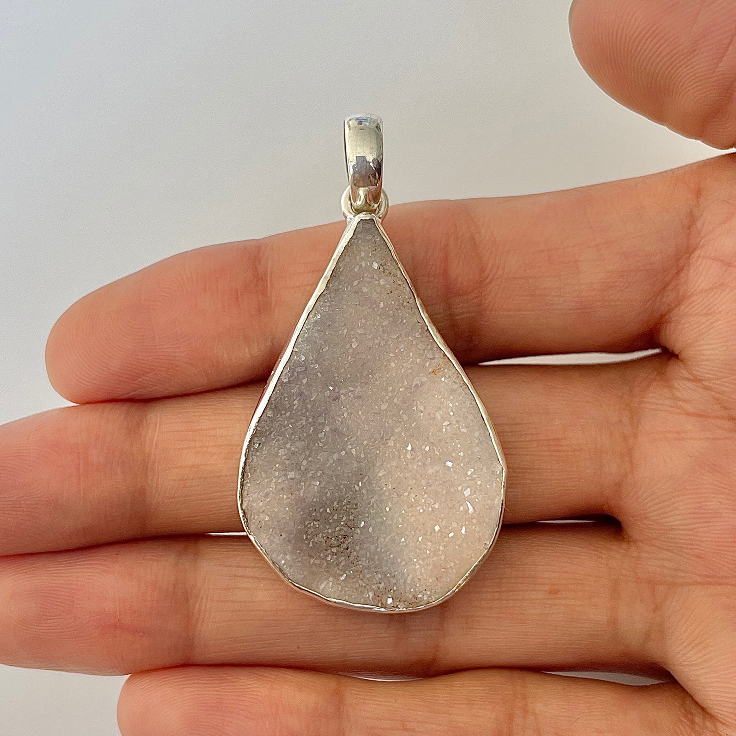 Natural Druzy Pendant-(DRZ-1-35)