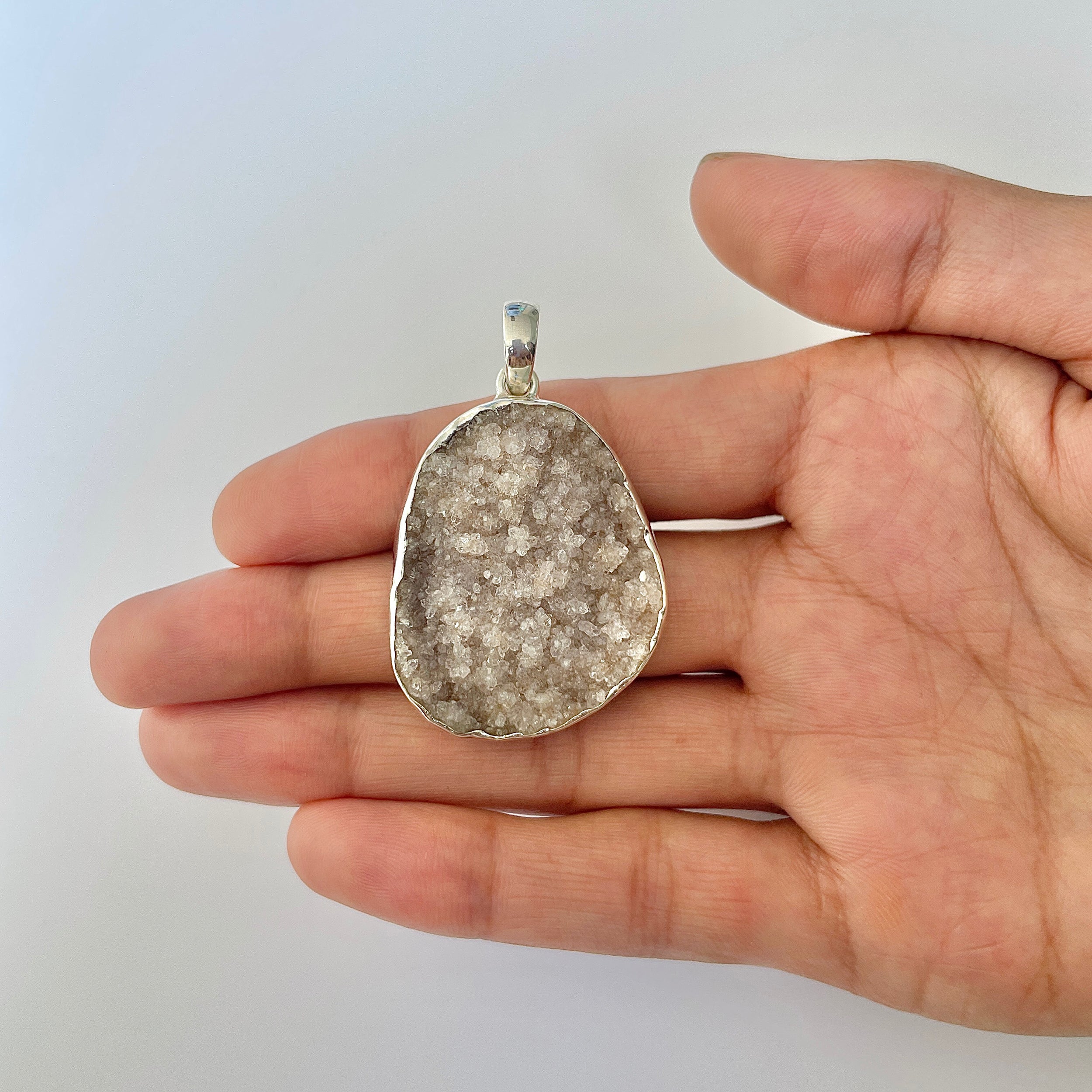 Natural Druzy Pendant-(DRZ-1-37)