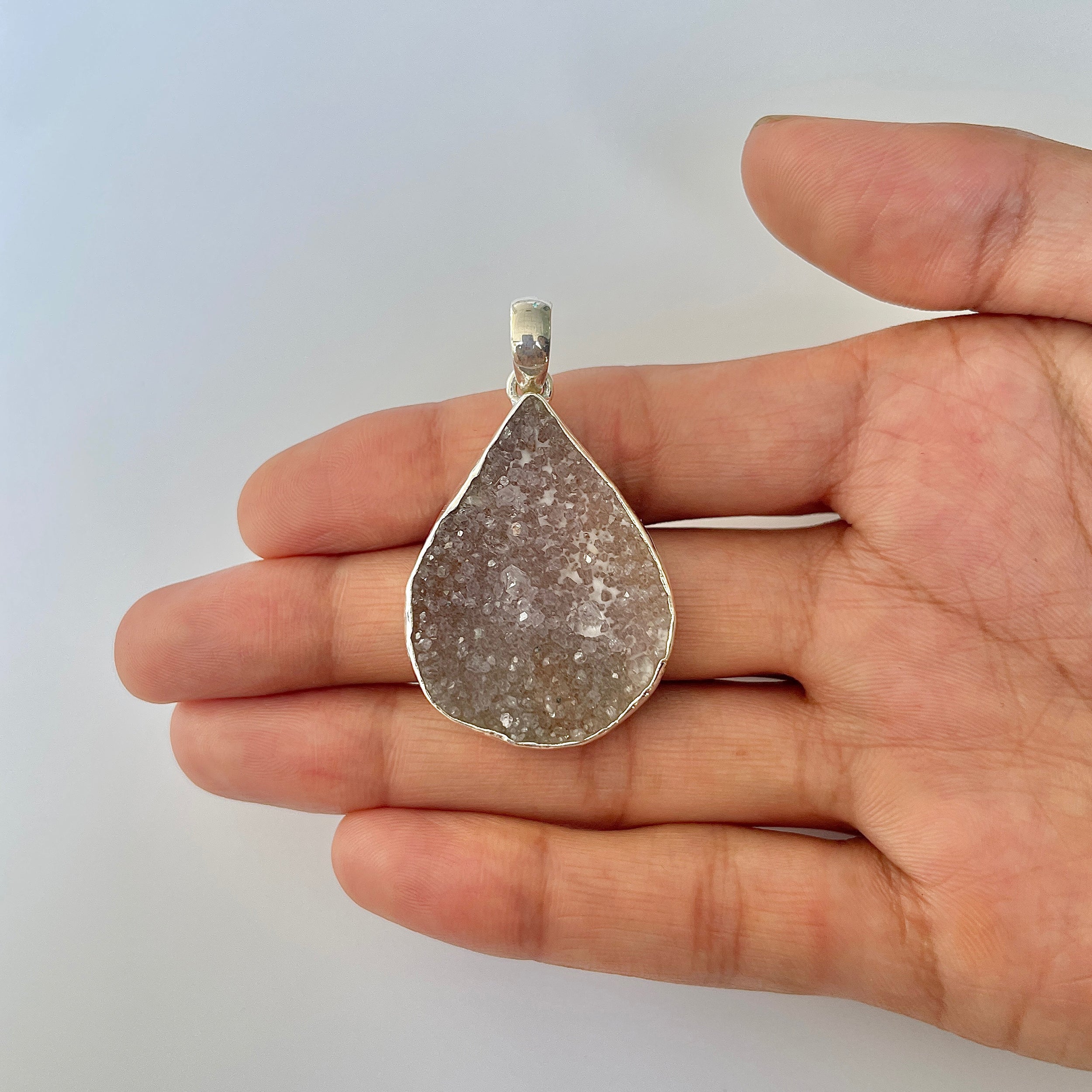 Natural Druzy Pendant-(DRZ-1-38)