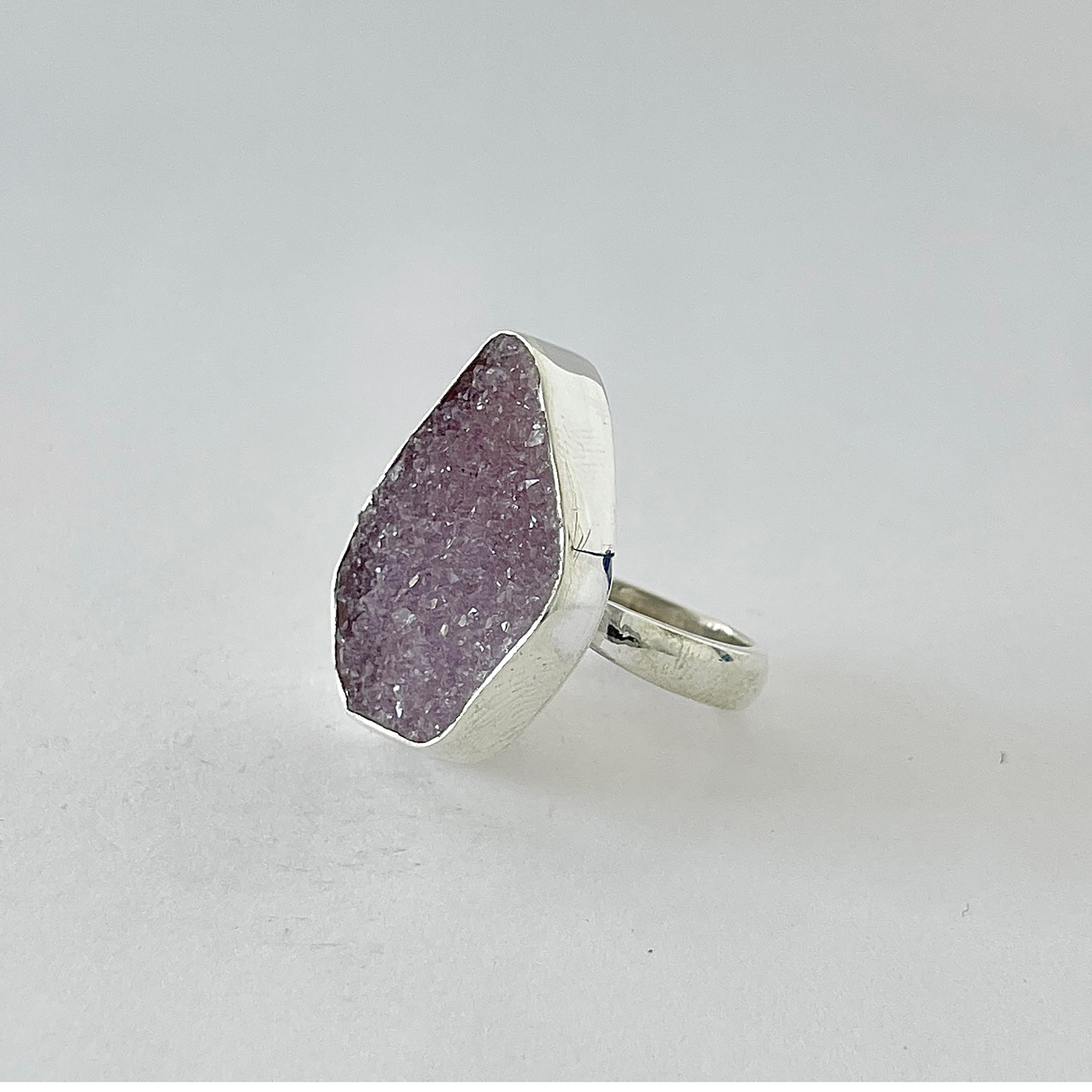 Natural Druzy Ring-(DRZ-2-10)