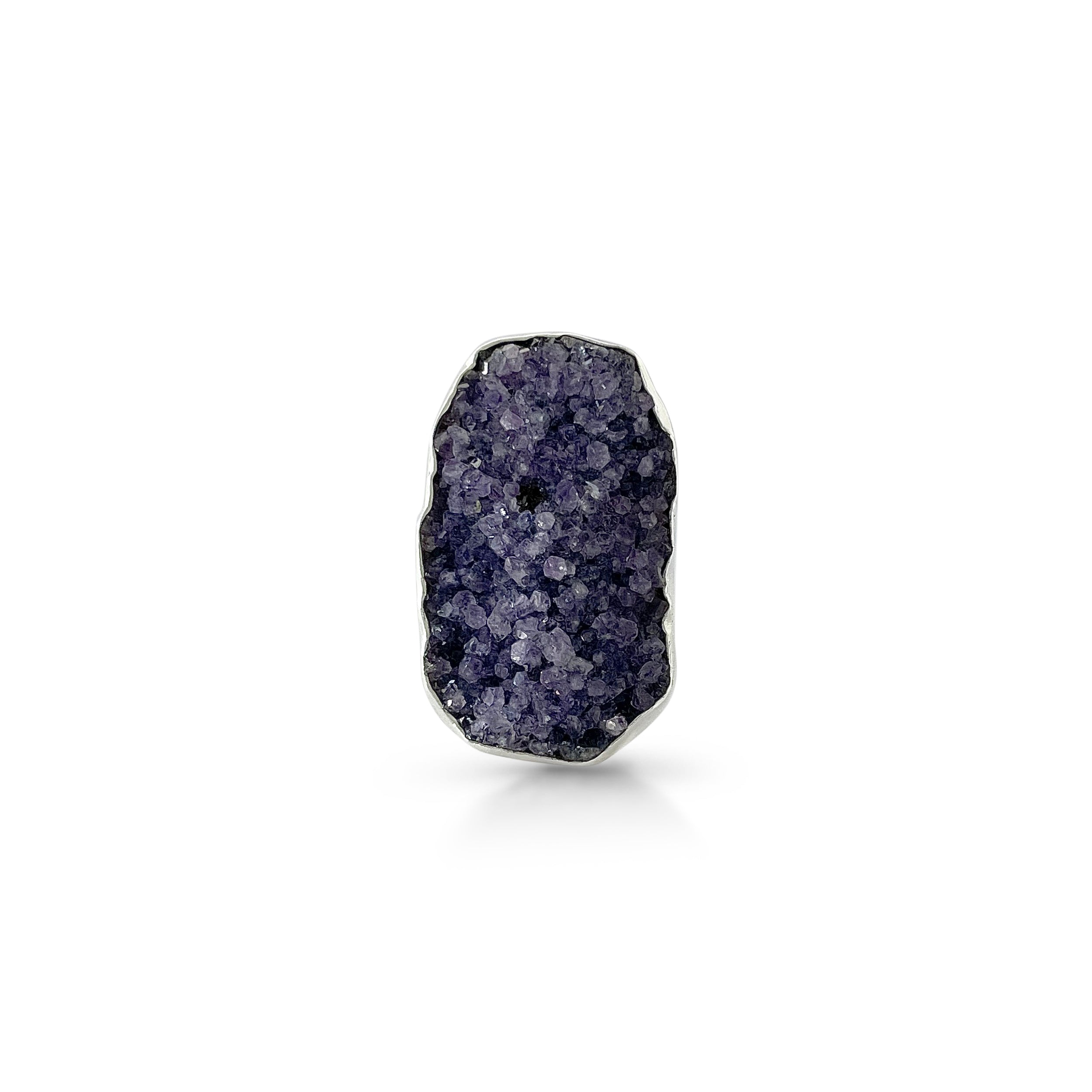 Natural Druzy Ring-(DRZ-2-11)