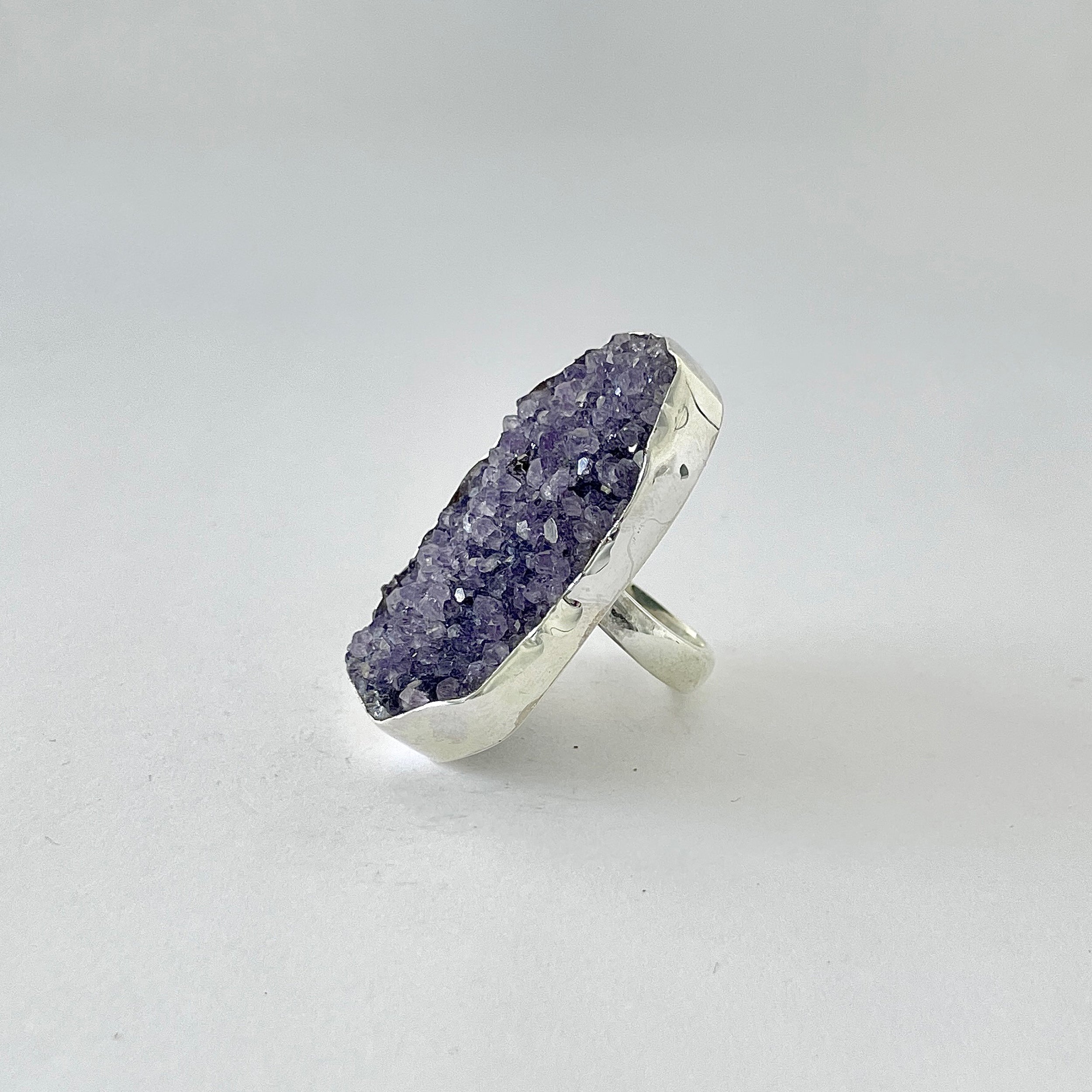 Natural Druzy Ring-(DRZ-2-11)